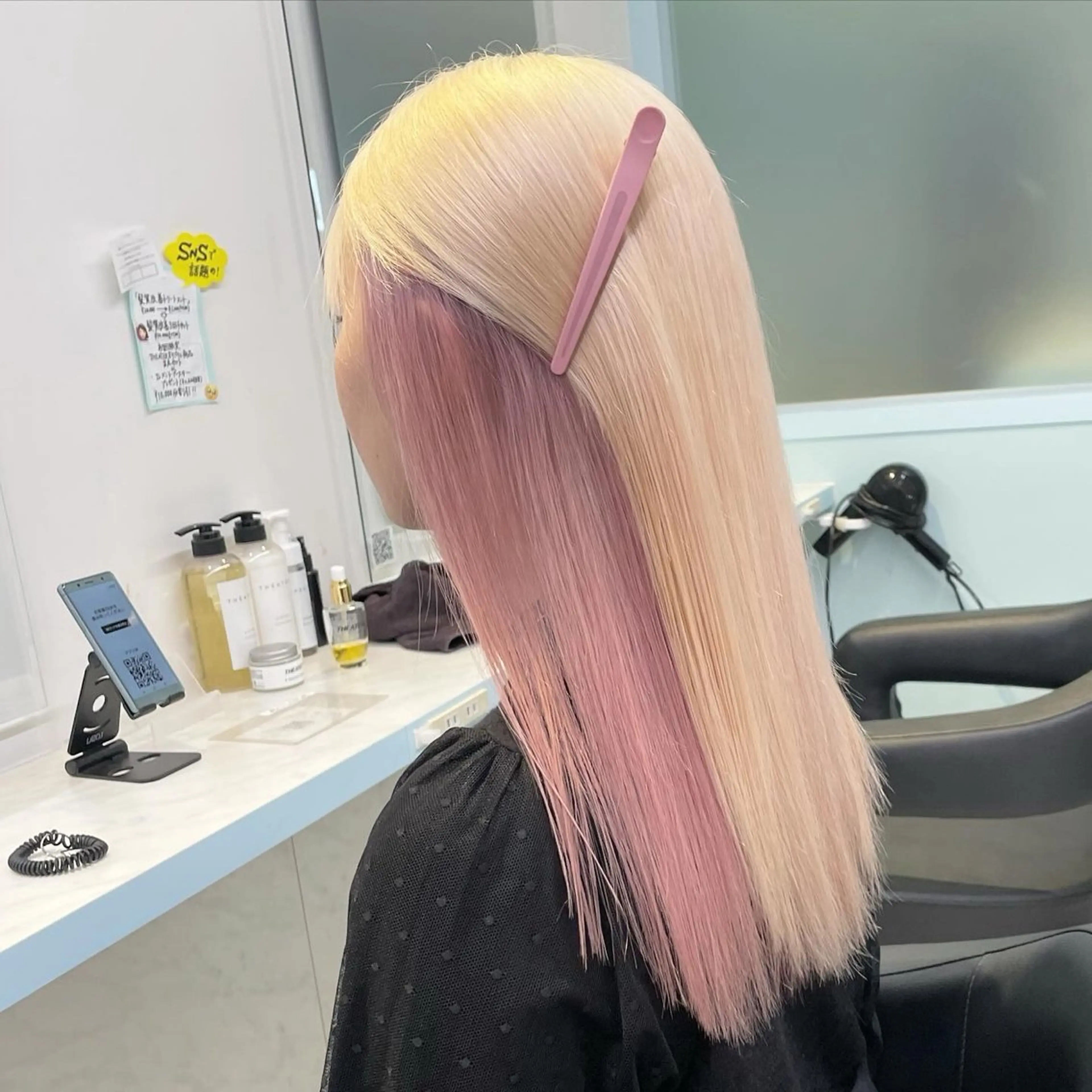 セミロング カラー Salowin池袋East 店3F所属・【美髪矯正/絹髪】 🎀hinano🎀のヘアスタイル