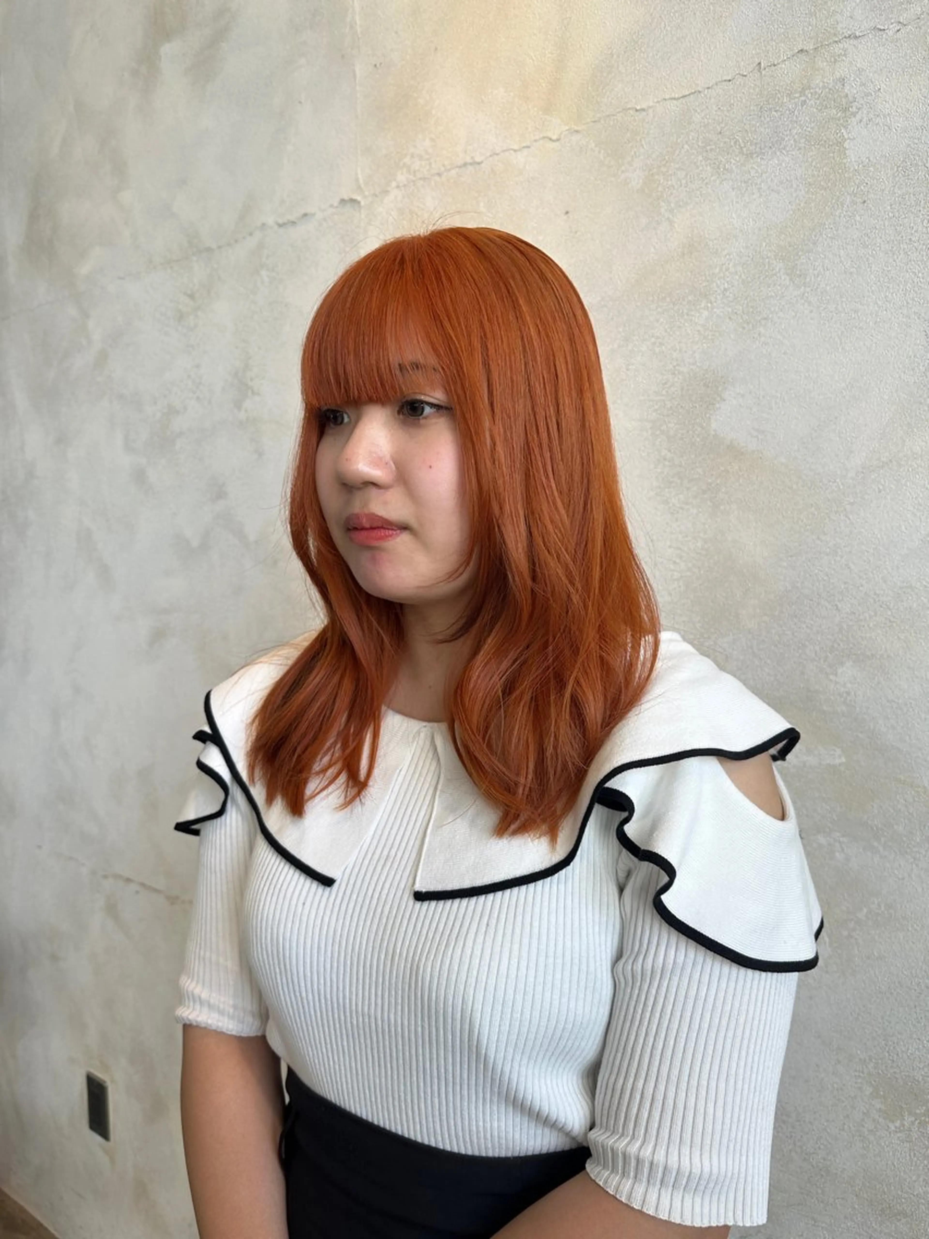 セミロング カラー 大須/パーマモデル 木場 健斗🌳のヘアスタイル