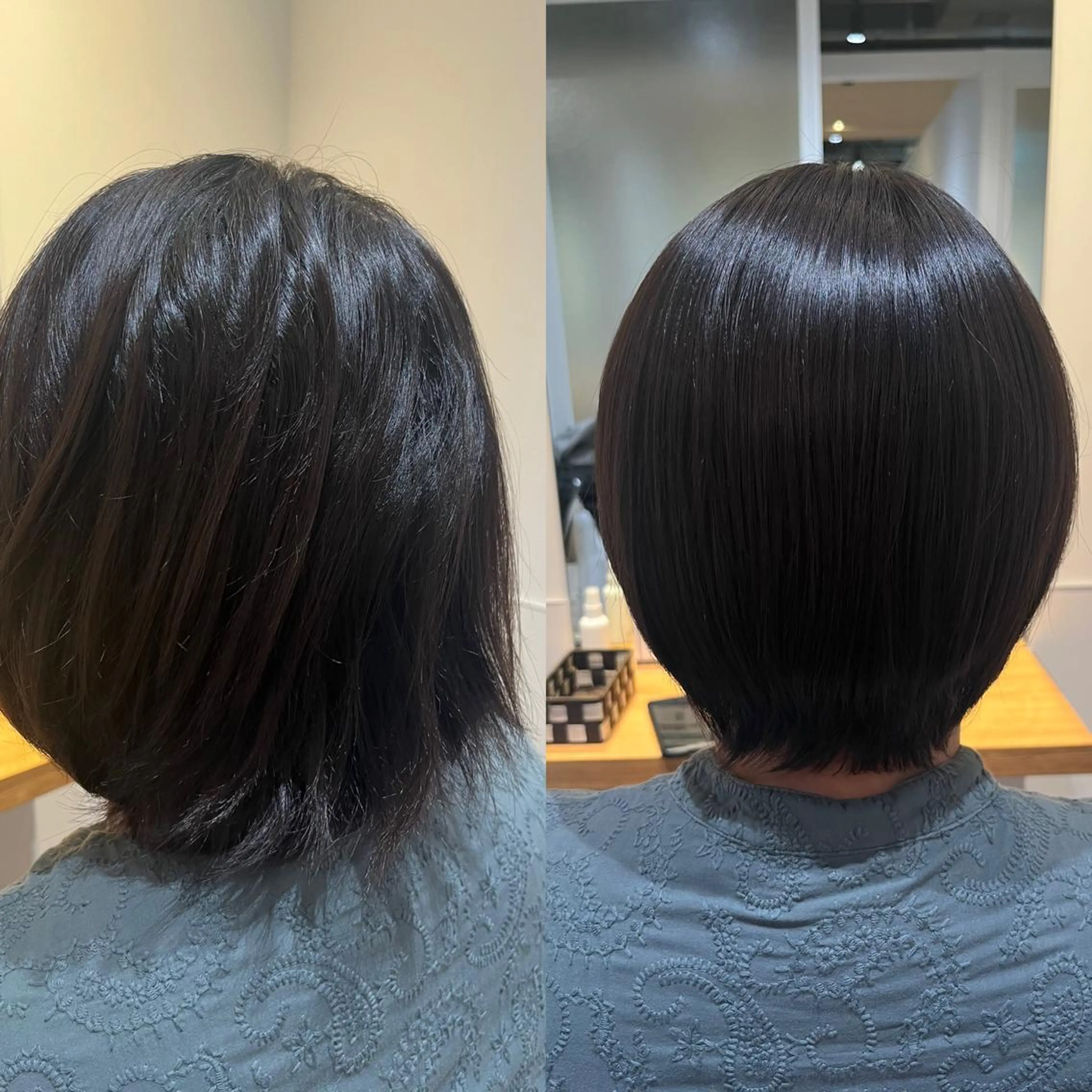 酸性縮毛矯正／ぴーんとならない自然に柔らかなストレート✨の写真