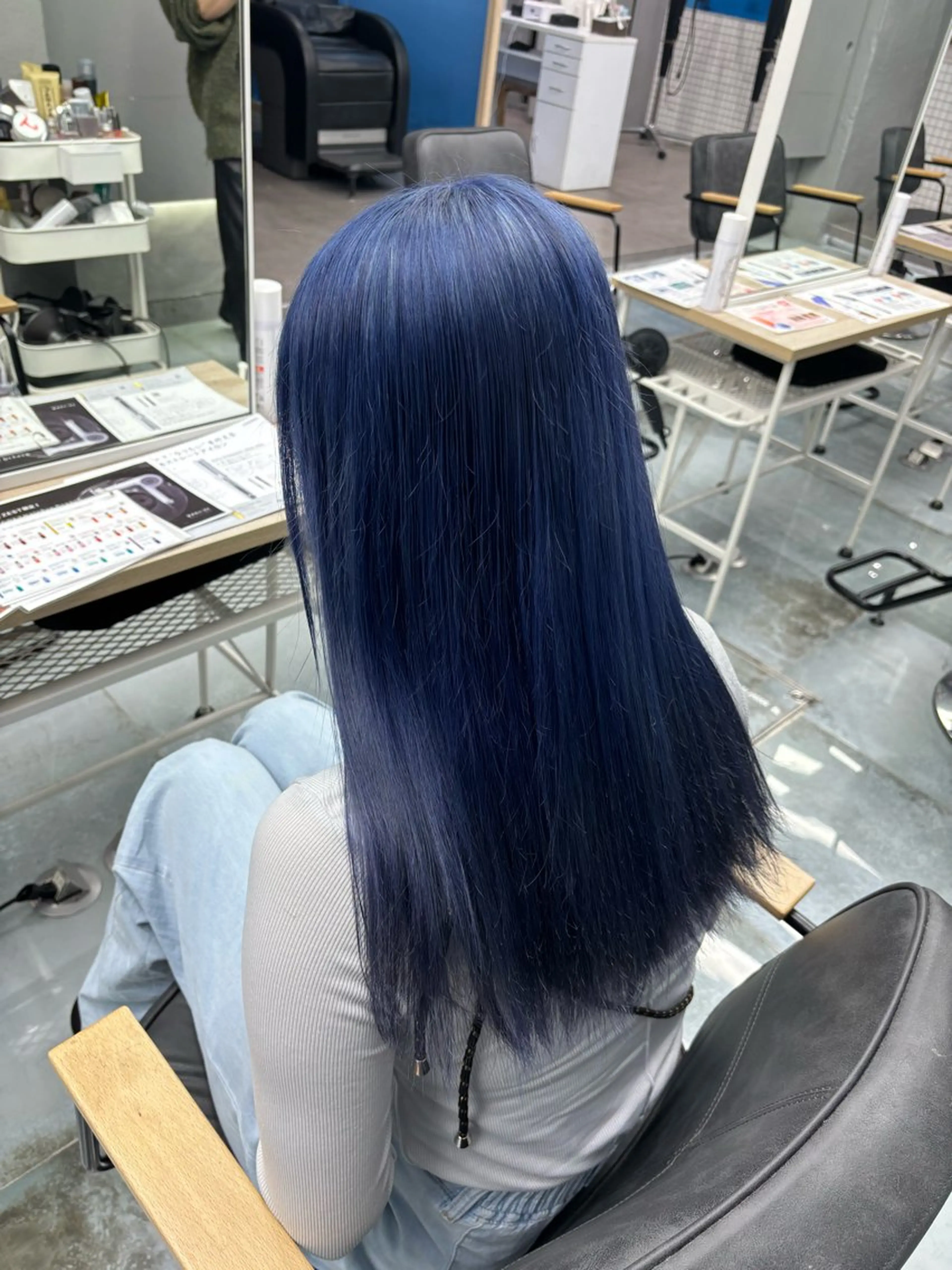 カラー ブルーカラー メンズパーマ/韓国 ヘア/Mino🤍のヘアスタイル