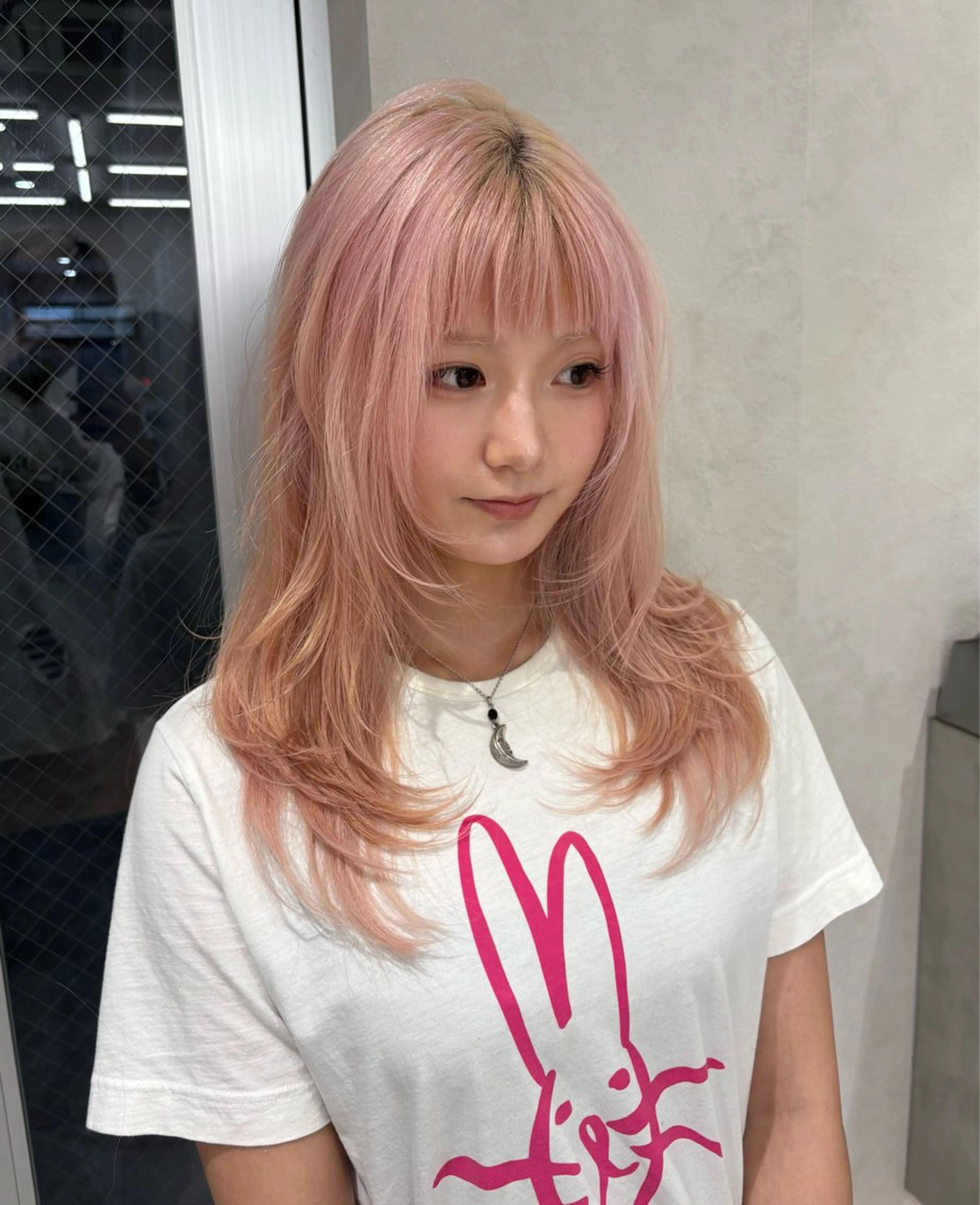 セミロング ハッシュカット ハイレイヤー 韓国風ヘア レイヤーカット Yuta✂︎ 韓国レイヤー🪽のヘアスタイル