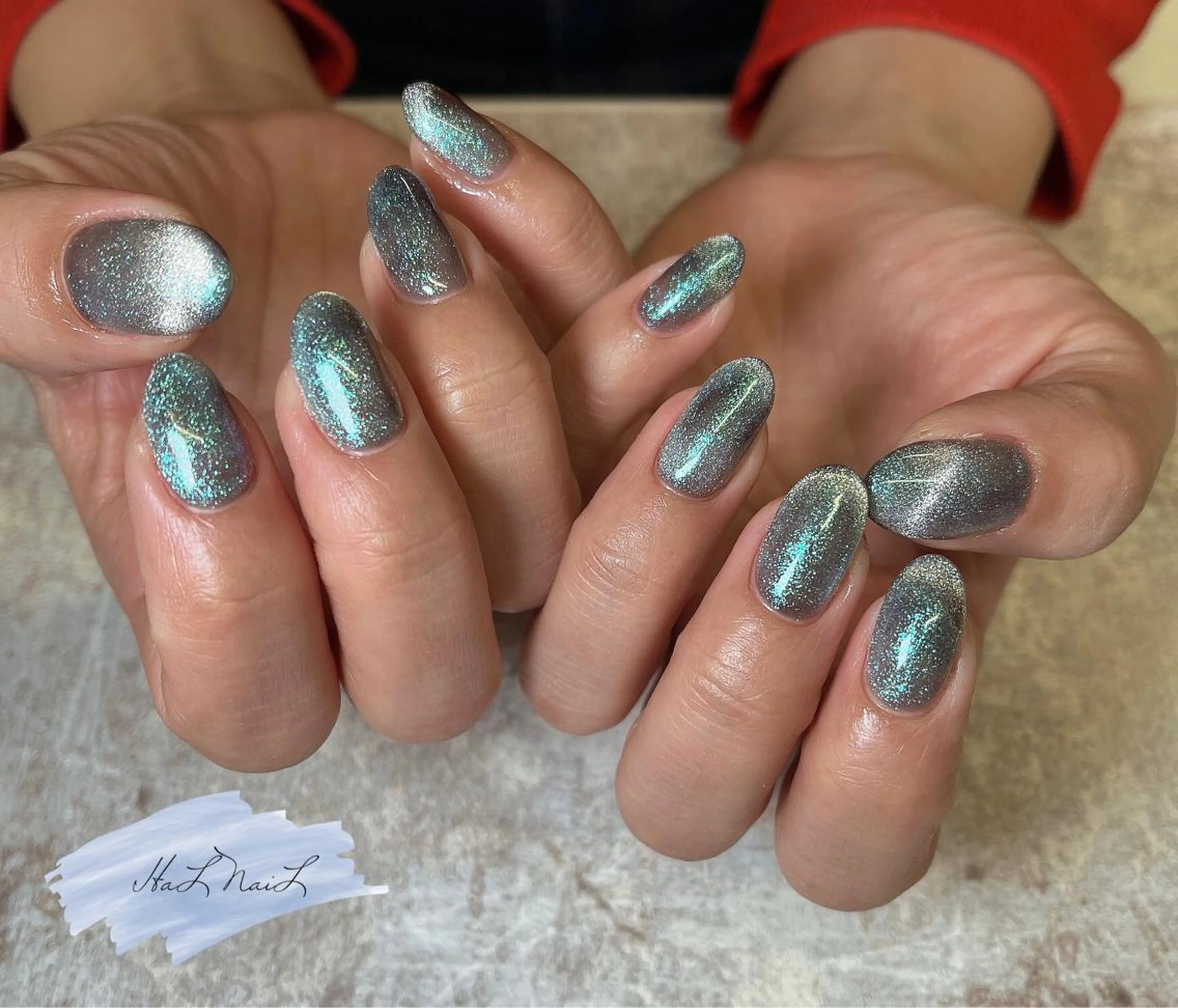 ネイル マグネットネイル ハンドネイル HaL NaiLのネイルデザイン