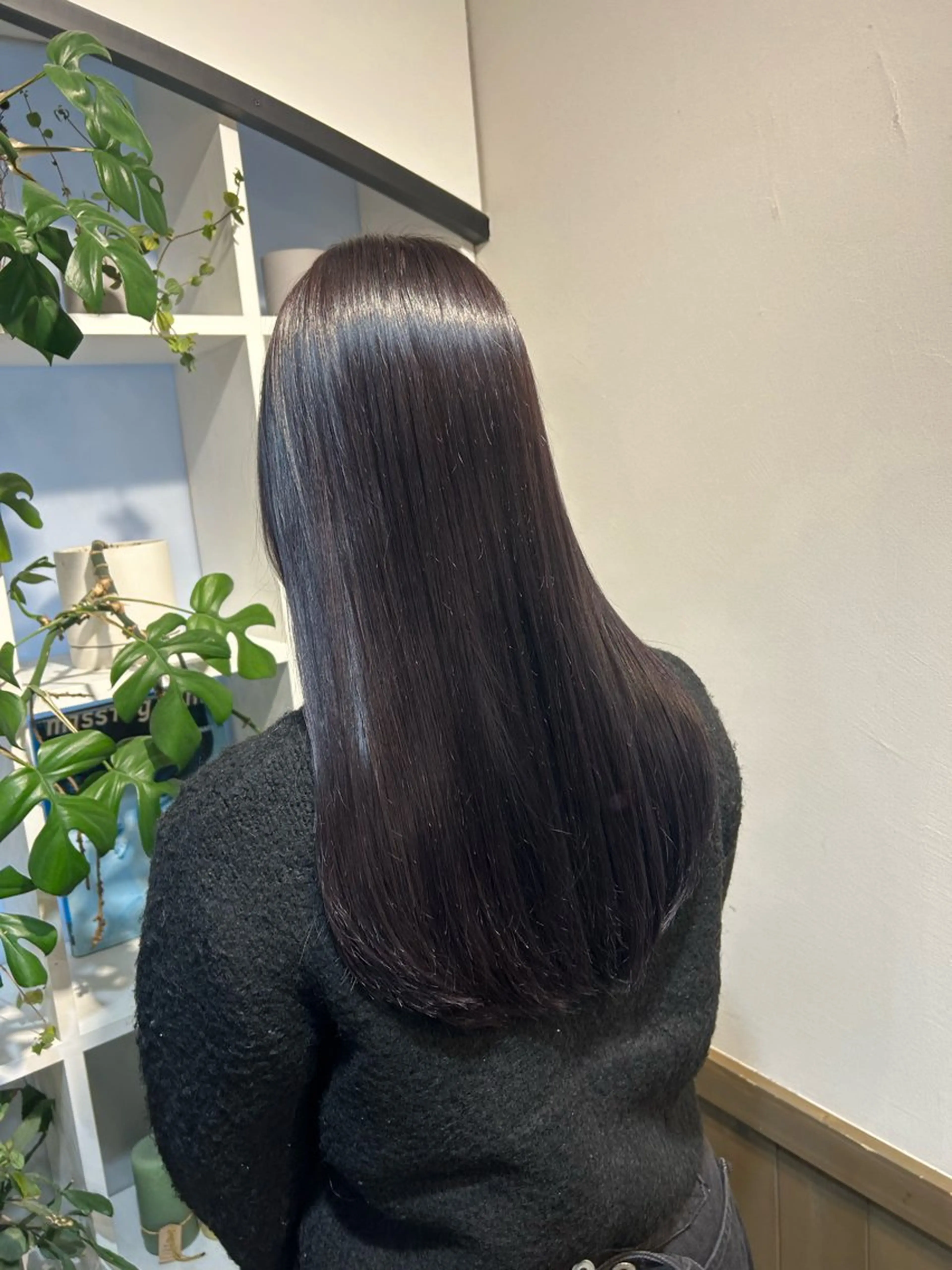 セミロング ヘアカラー トリートメント アレンジ/新宿 透明感カラー/ヤノのヘアスタイル