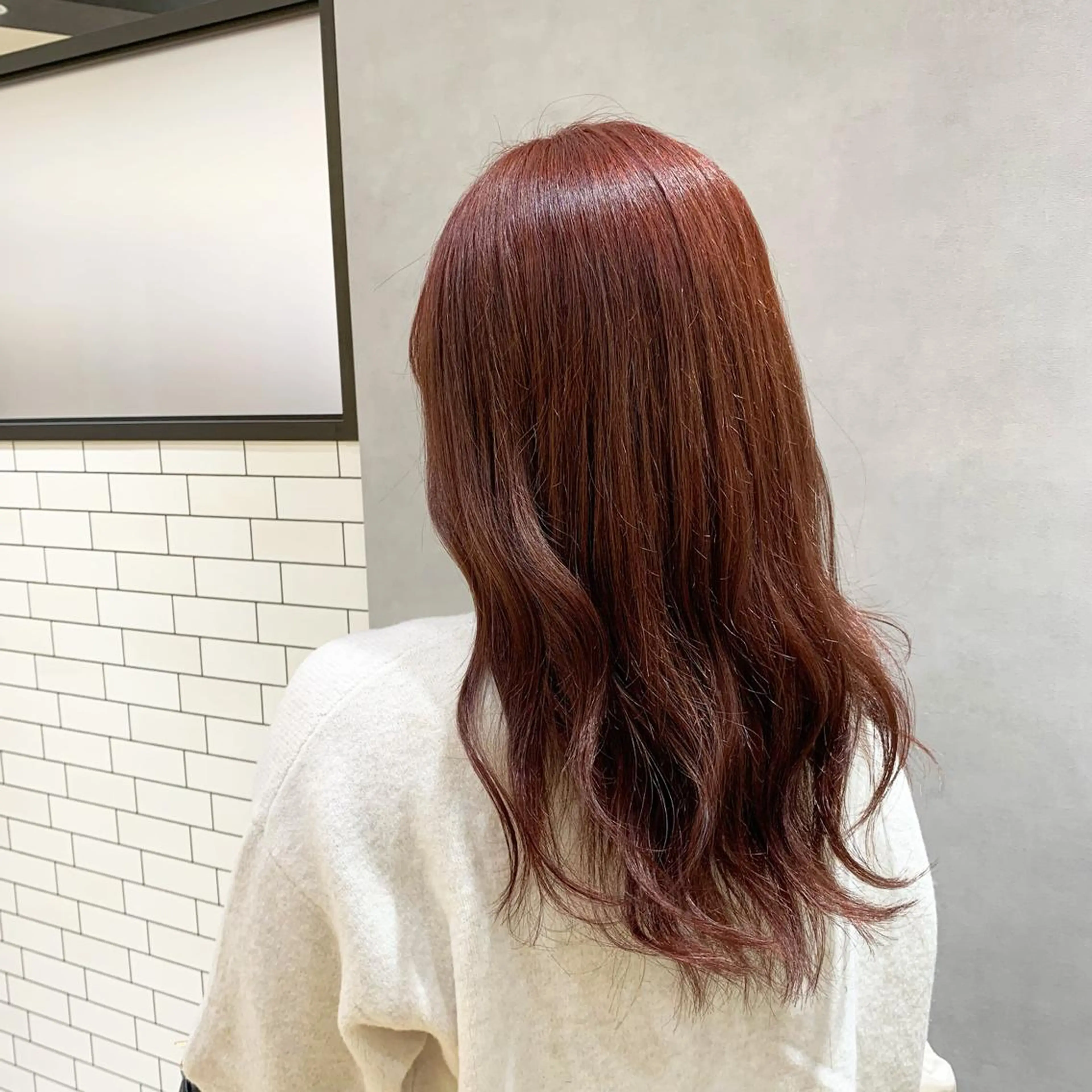 セミロング ヘアカラー トリートメント 佐々木 優衣のヘアスタイル