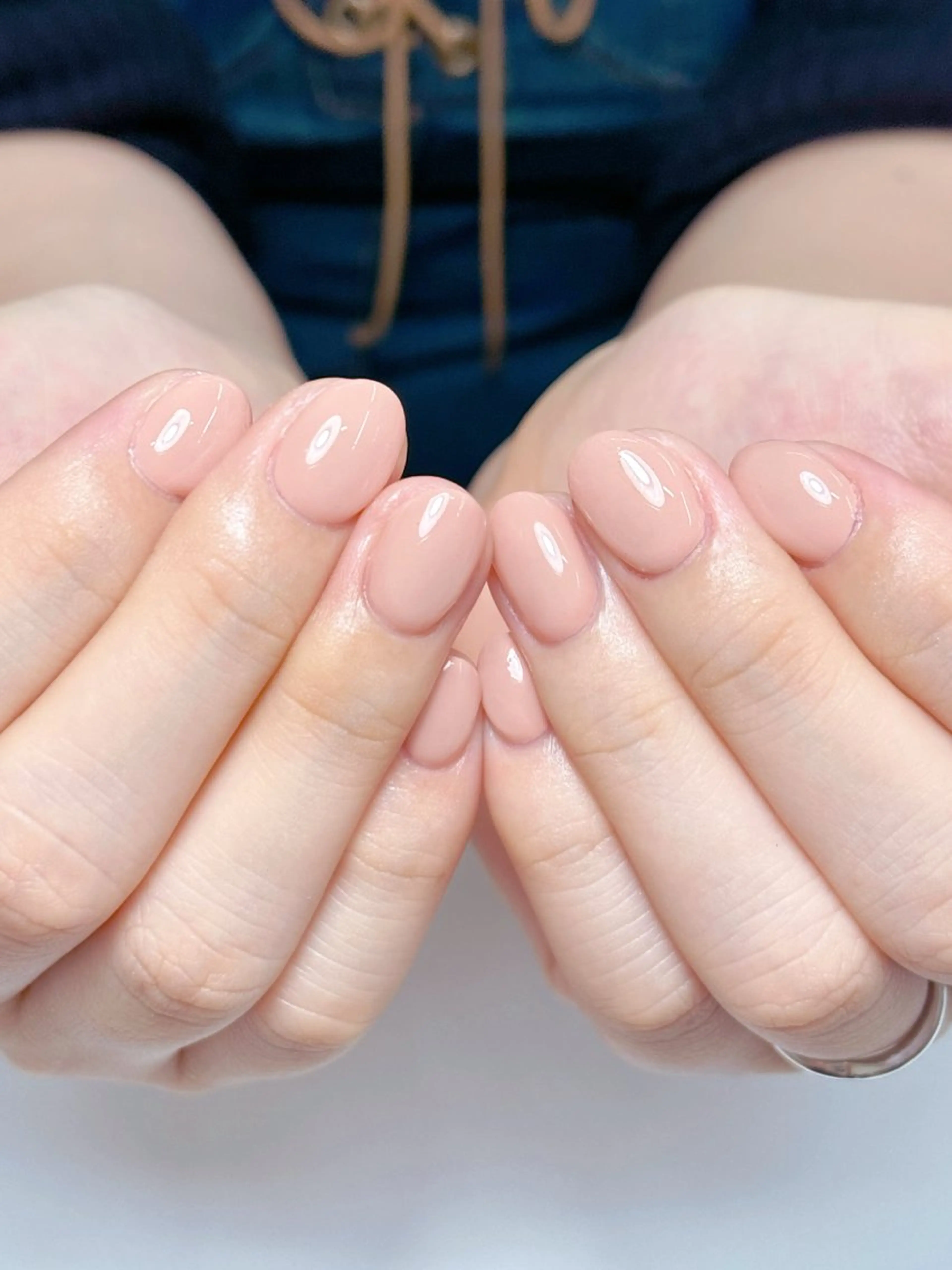 ネイル ピンク ピンクベージュ ハンドネイル ネイルサロンmia所属・西荻窪ネイルサロン miaのネイルデザイン