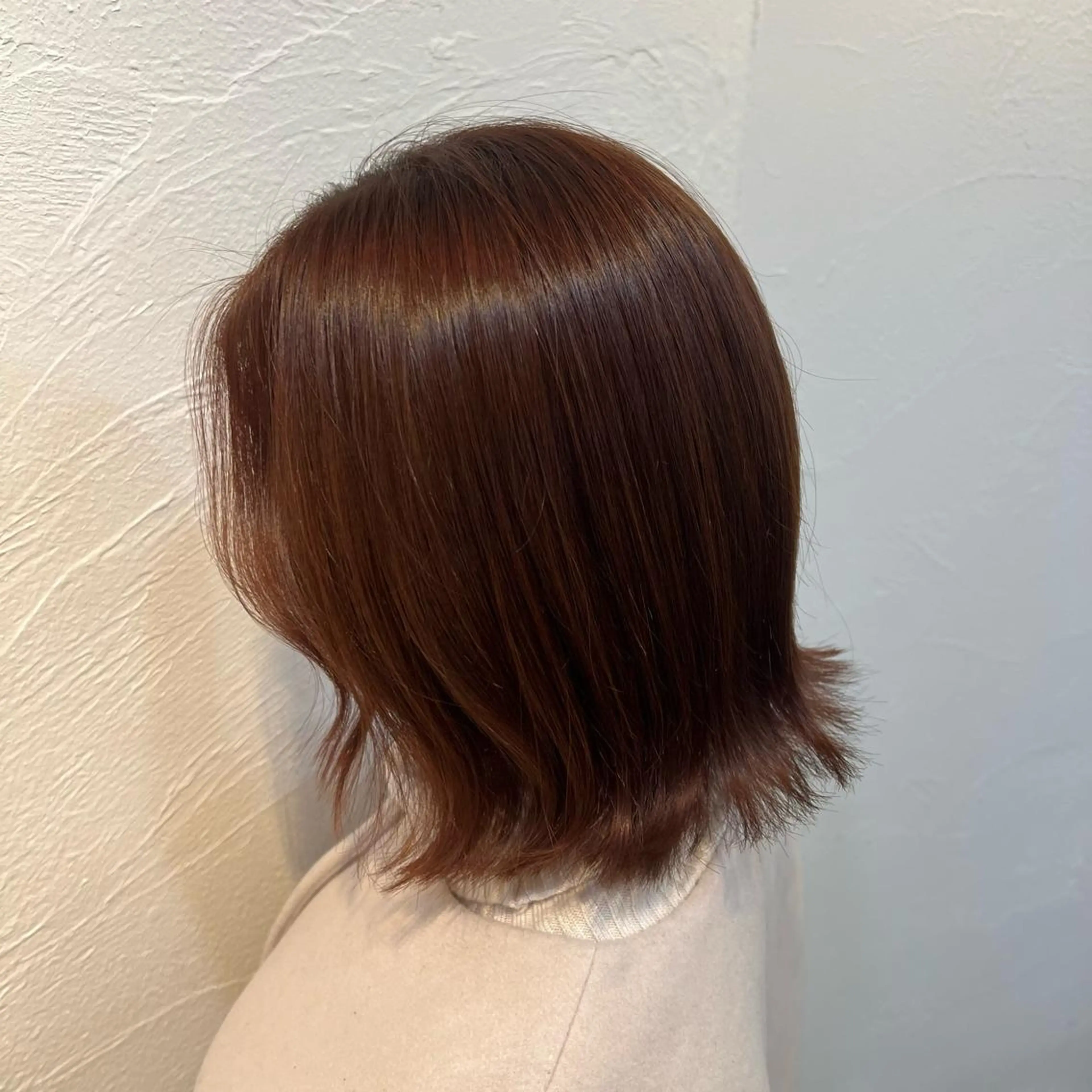 ミディアム ピンクブラウン over hair by La fith所属・mia over hairのヘアスタイル
