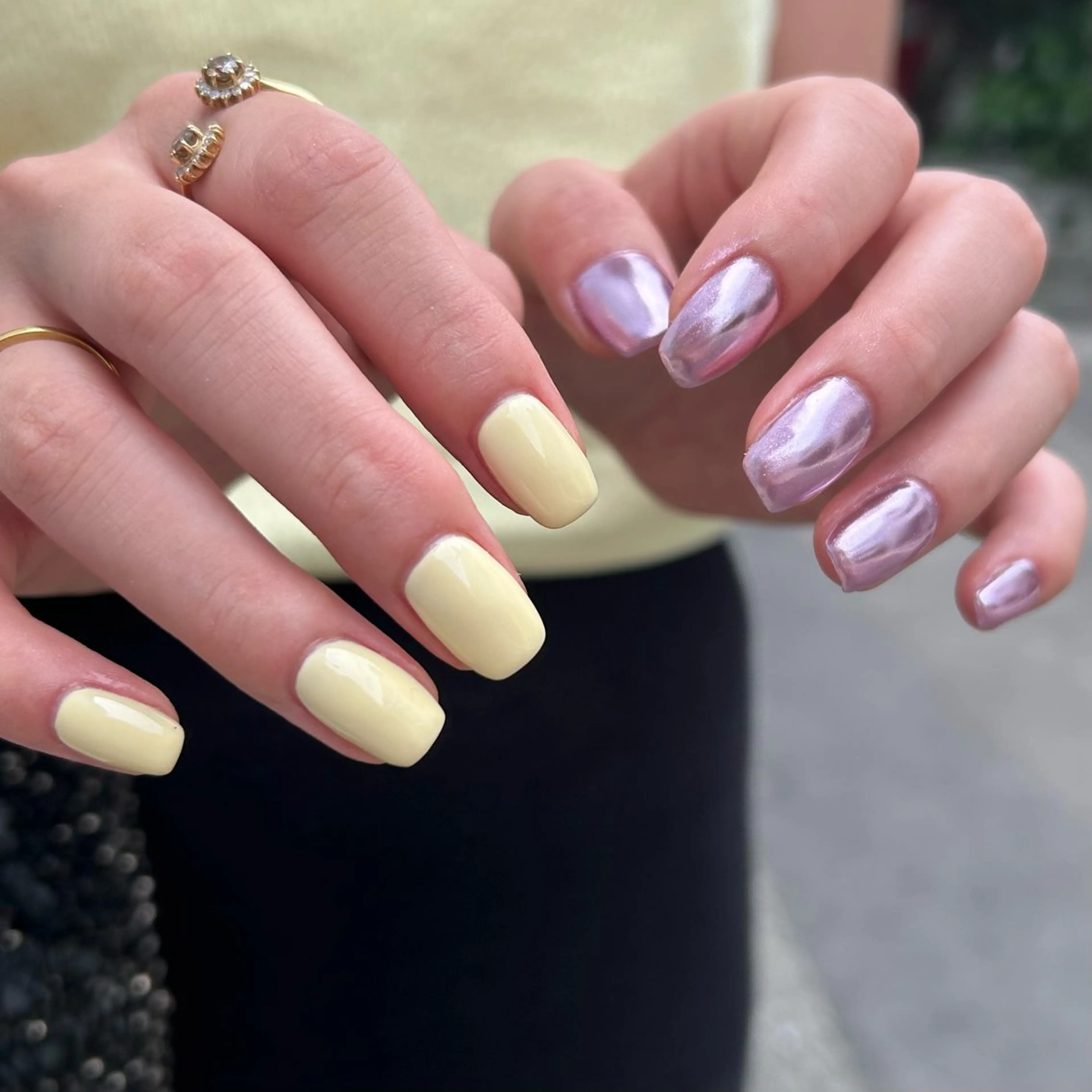 ネイル ミラーネイル ワンカラーネイル Yumi 広尾|恵比寿ネイルのネイルデザイン