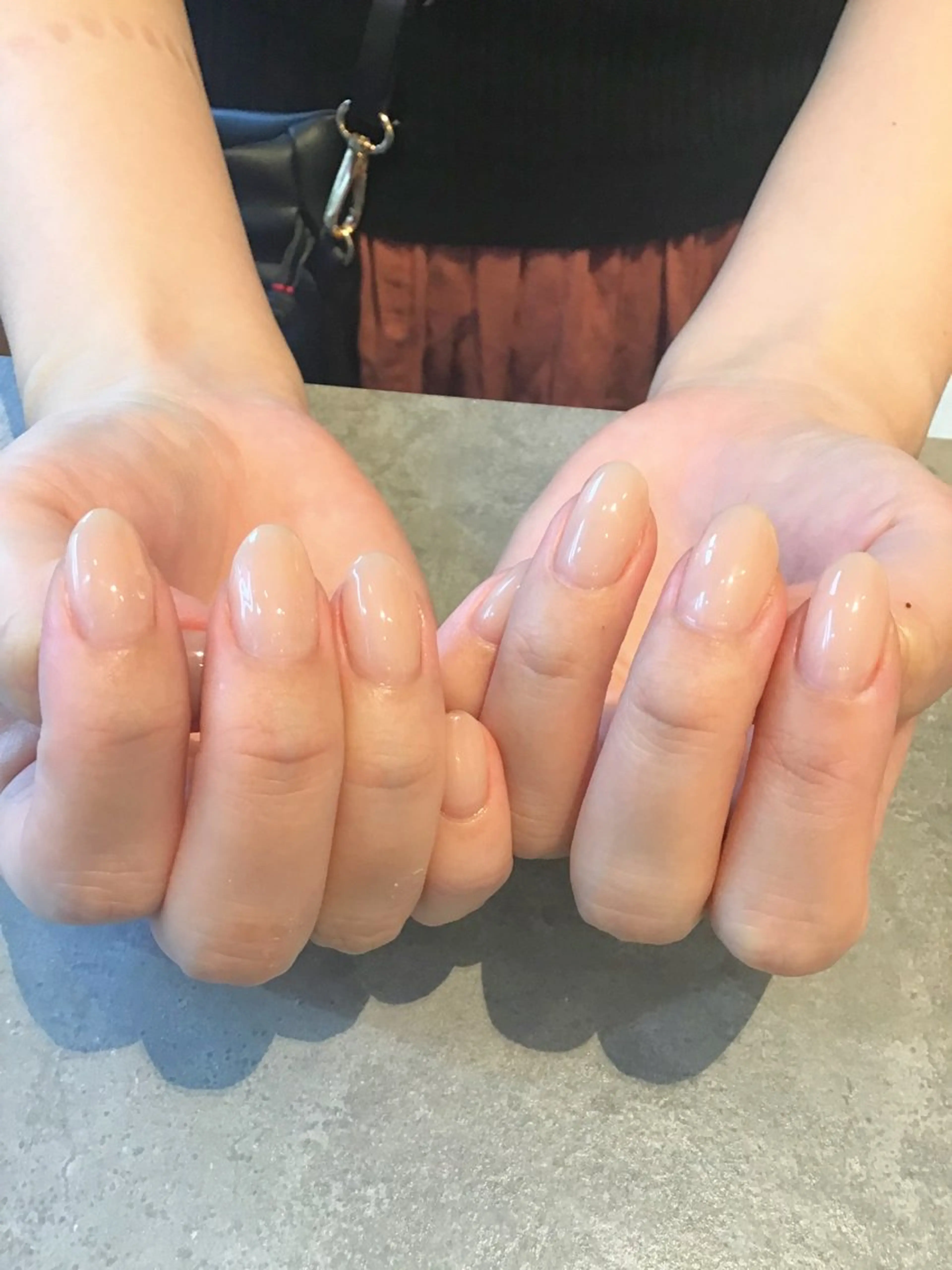 ネイル ジェルネイル ワンカラーネイル パラジェル Nest 岩崎のネイルデザイン