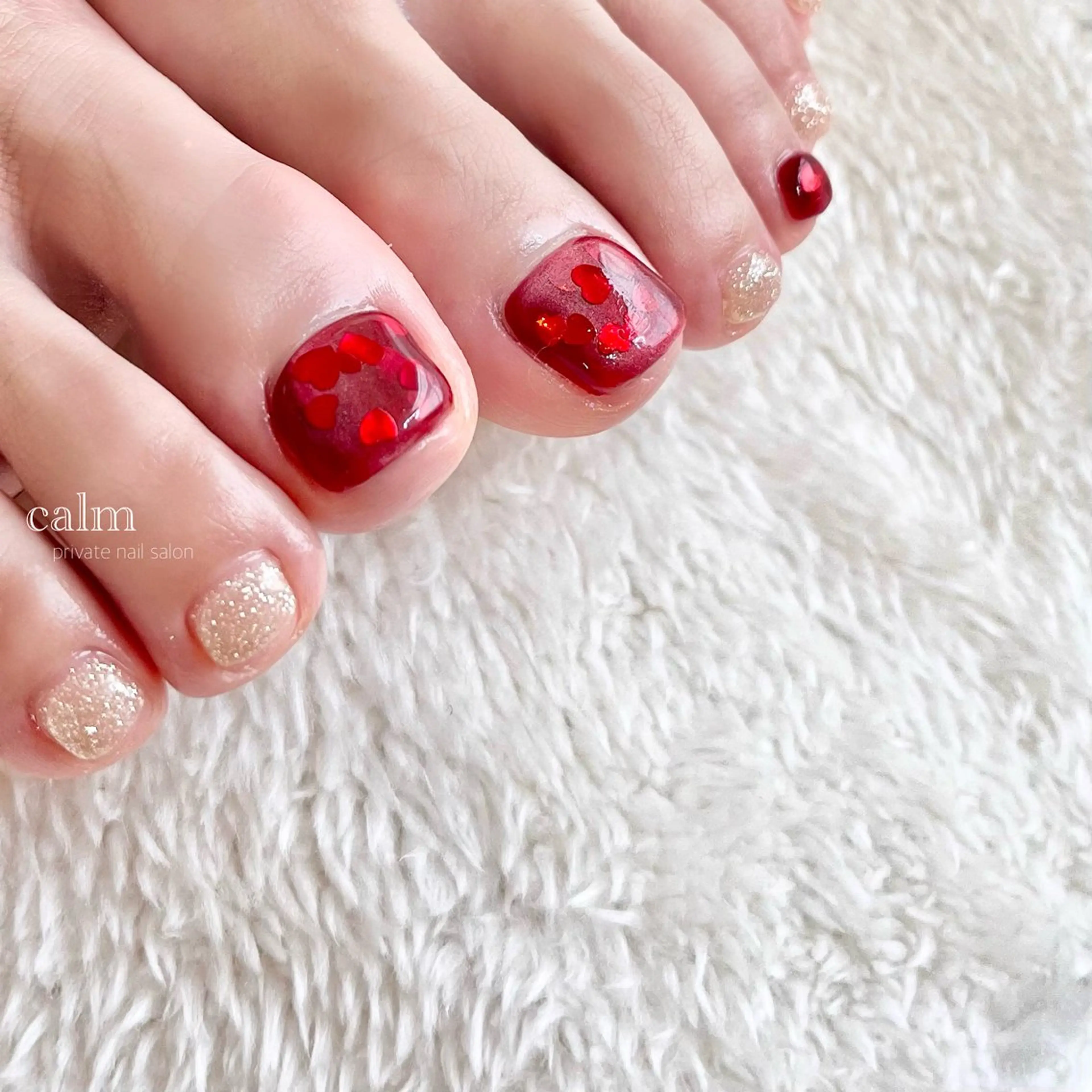 ネイル アートネイル フットネイル calm 〔ｶｰﾑ〕のネイルデザイン