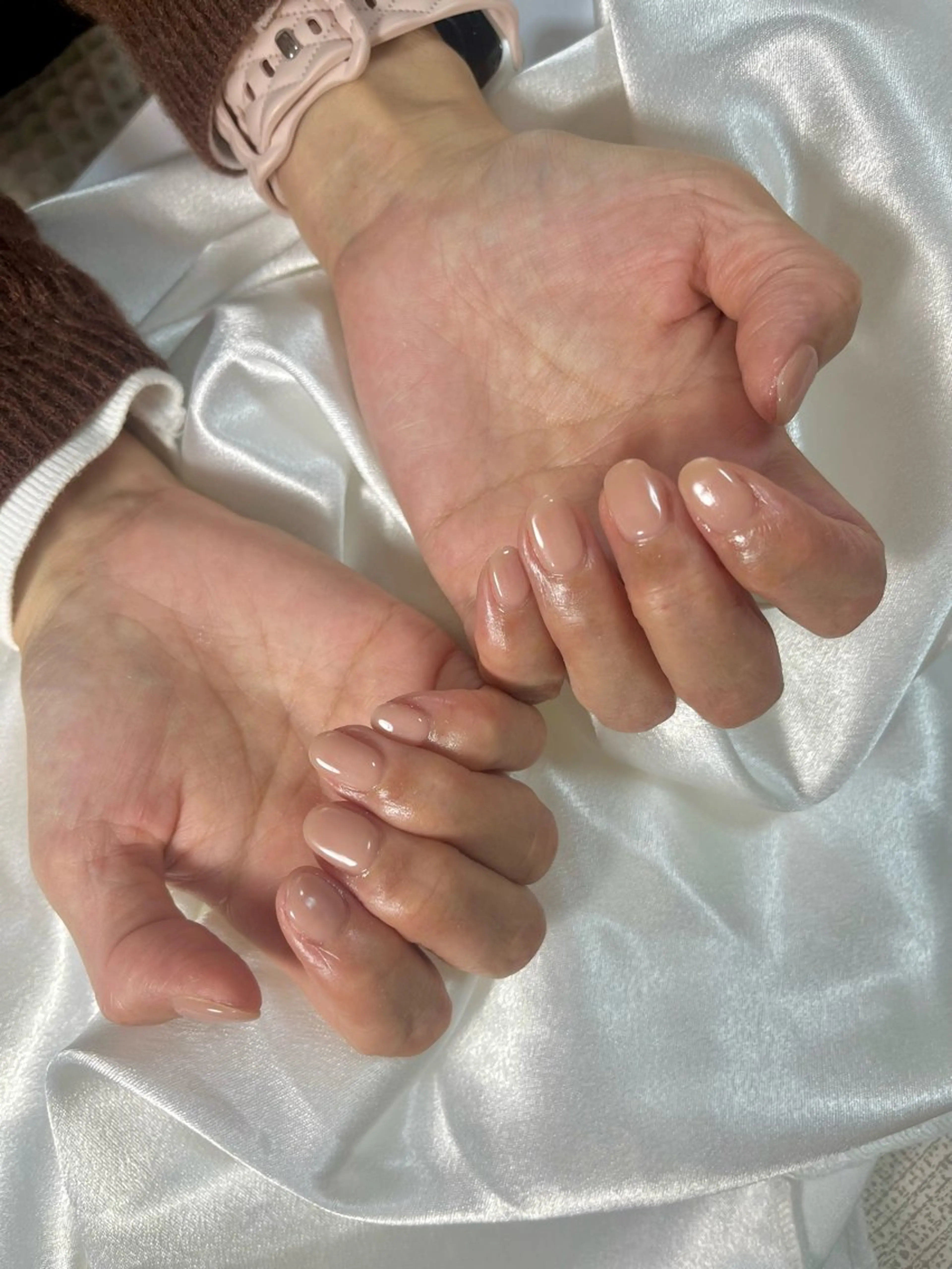 ネイル オーロラネイル フットネイル フレンチネイル ジェルネイル ハート ハンドネイル kiki nail たまプラーザのネイルデザイン