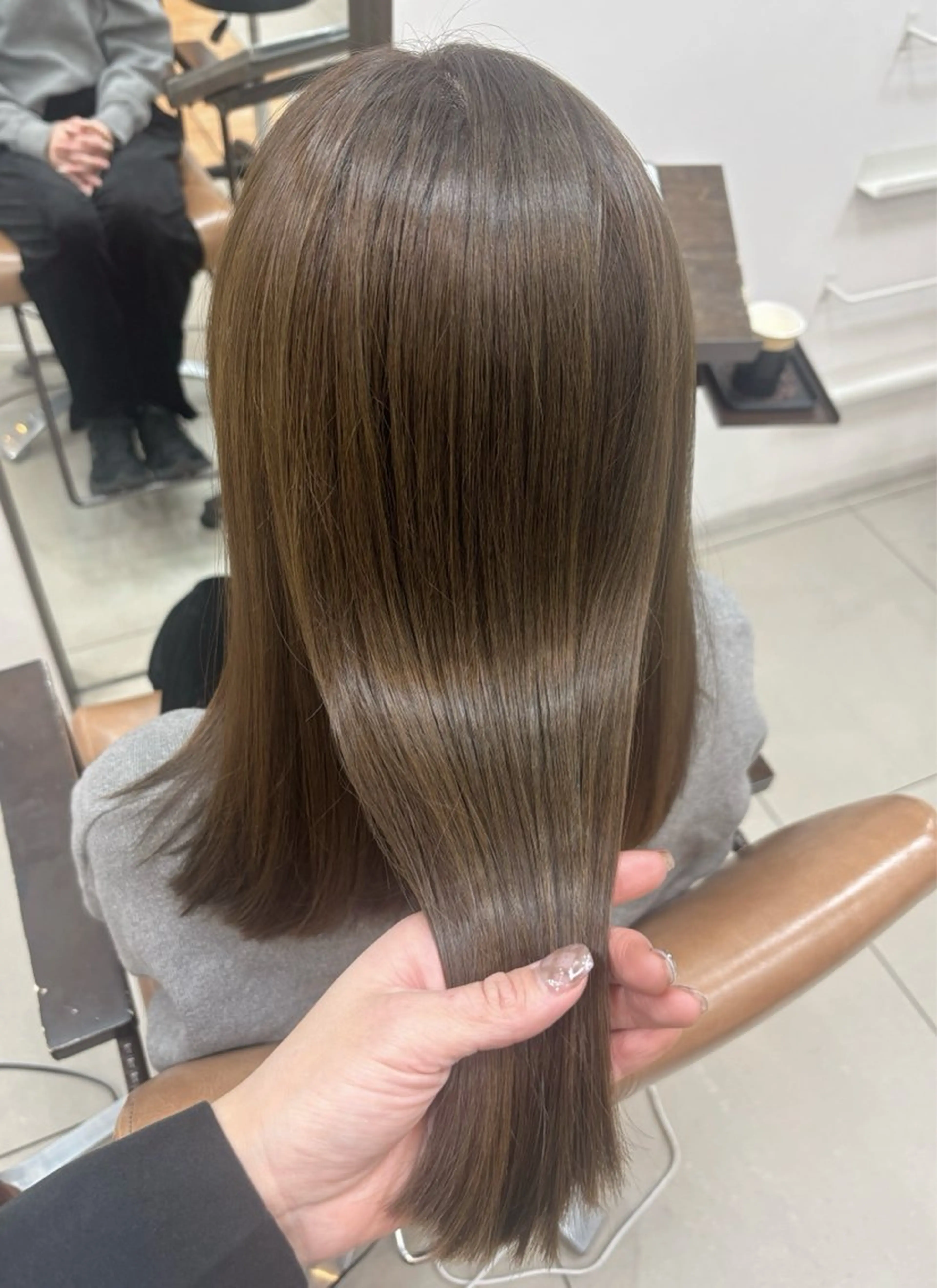 ミディアム カラー ヘアカラー トリートメント 頭皮×髪質改善 透明感カラー💎中村のヘアスタイル