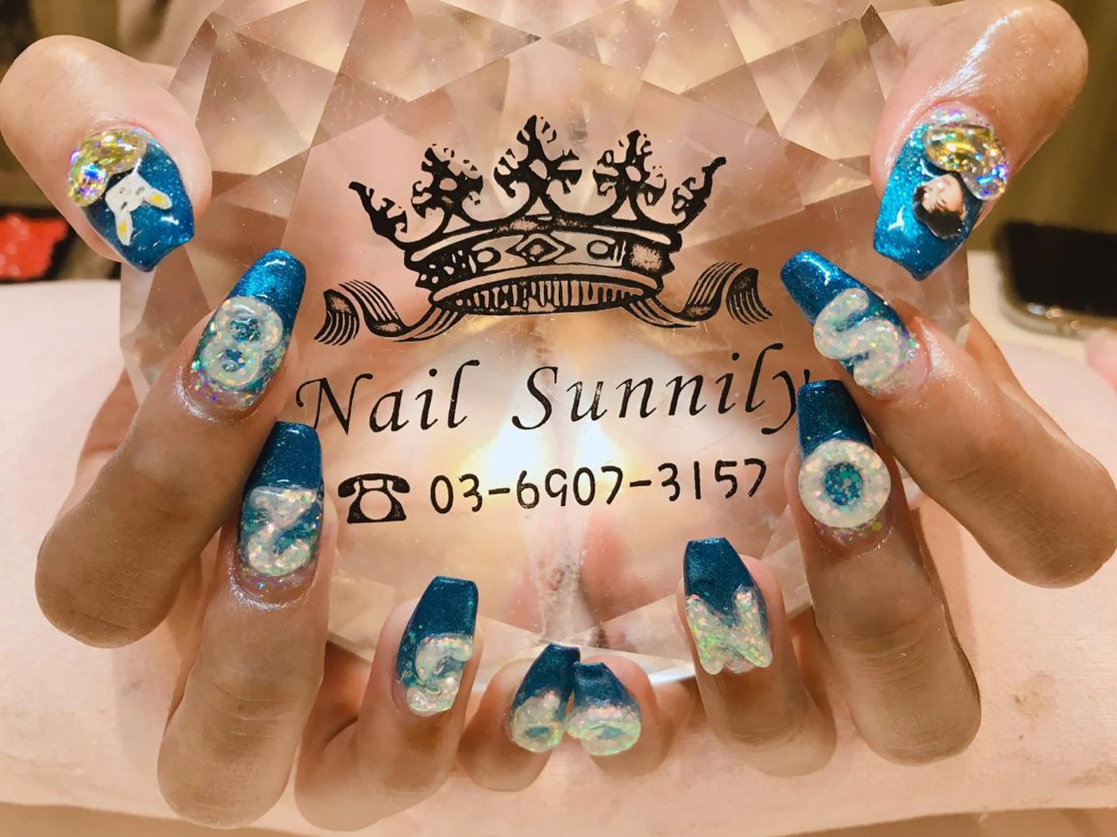 ネイル 持ち込み 長さだし専門店 M2　rikaのネイルデザイン