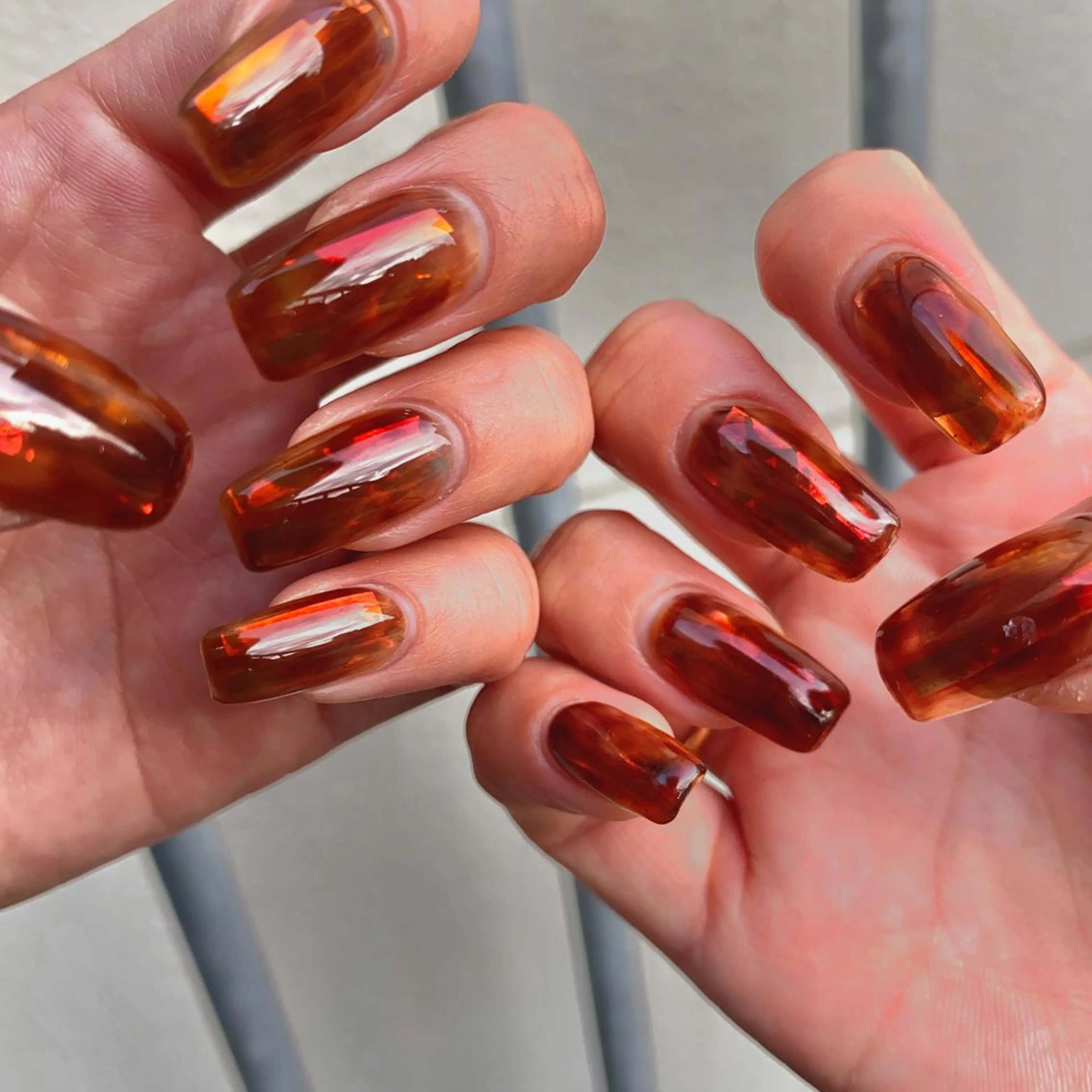 ネイル べっ甲ネイル ハンドネイル NailAVANCE miyuのネイルデザイン