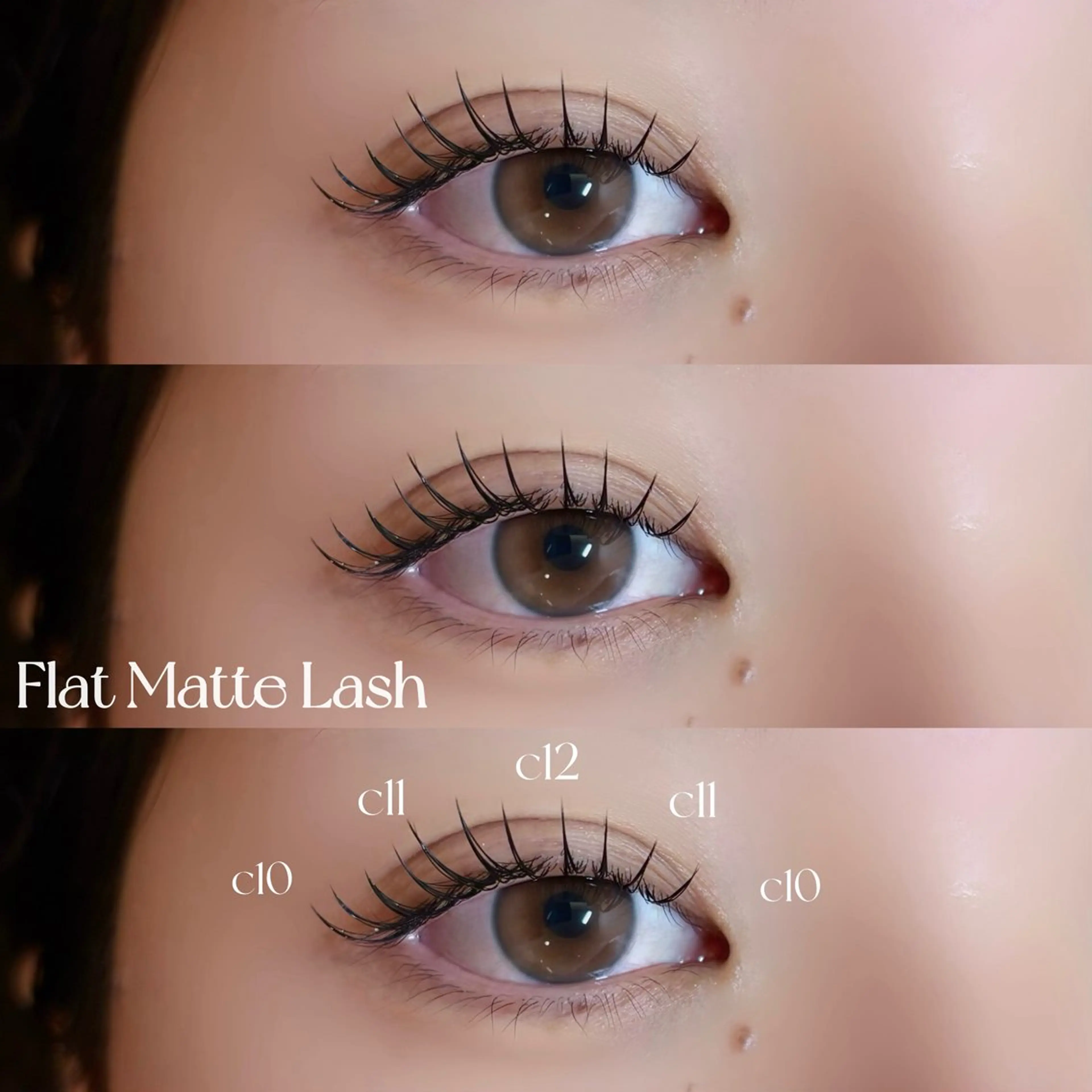 マツエク・マツパ フラットラッシュ CLALA miri🤍´-のマツエク・マツパデザイン