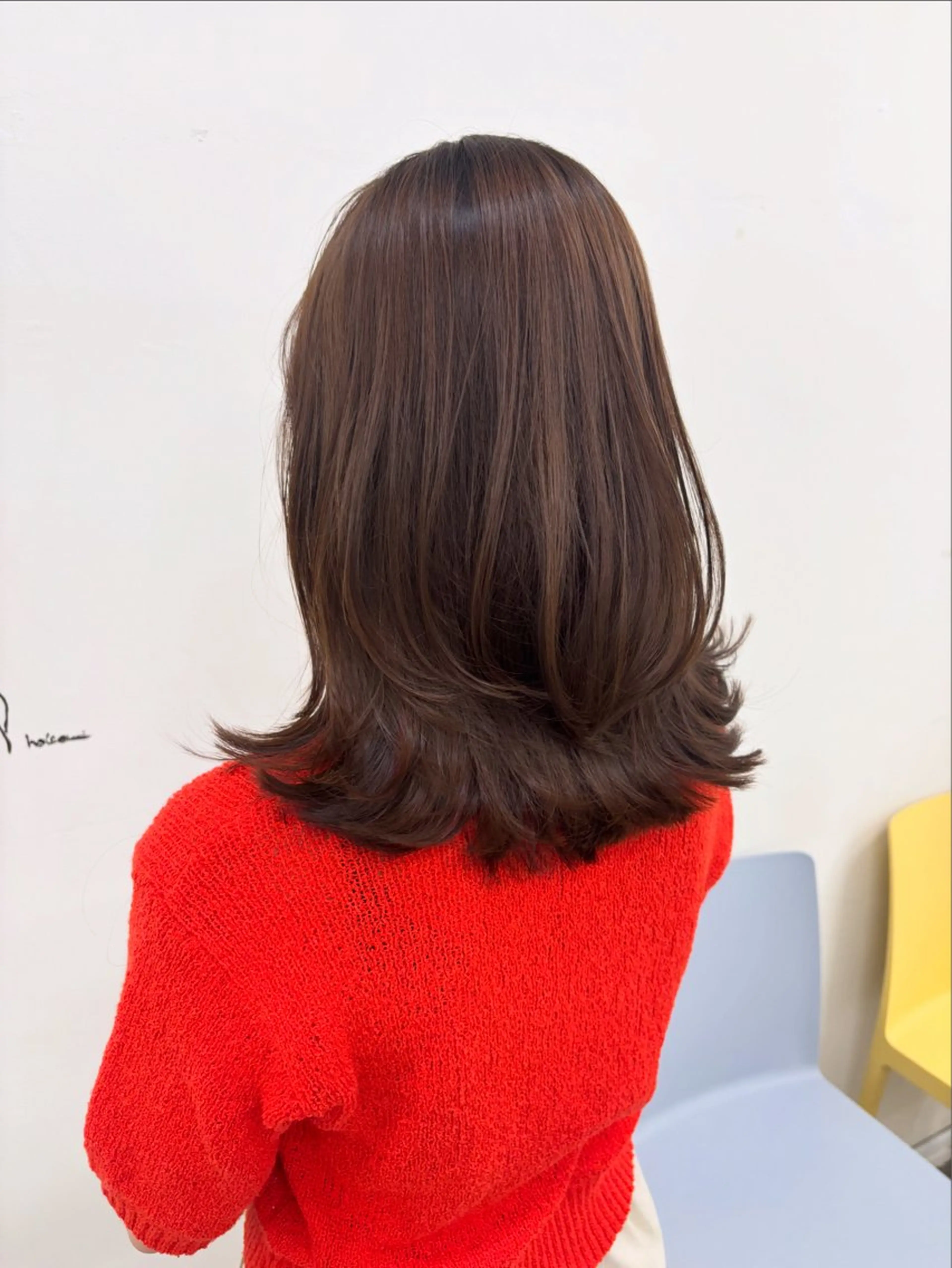 ミディアム カラー カット ヘアカラー トリートメント 似合わせ美髪ヘア✨ 天王寺．阿倍野🌈のヘアスタイル