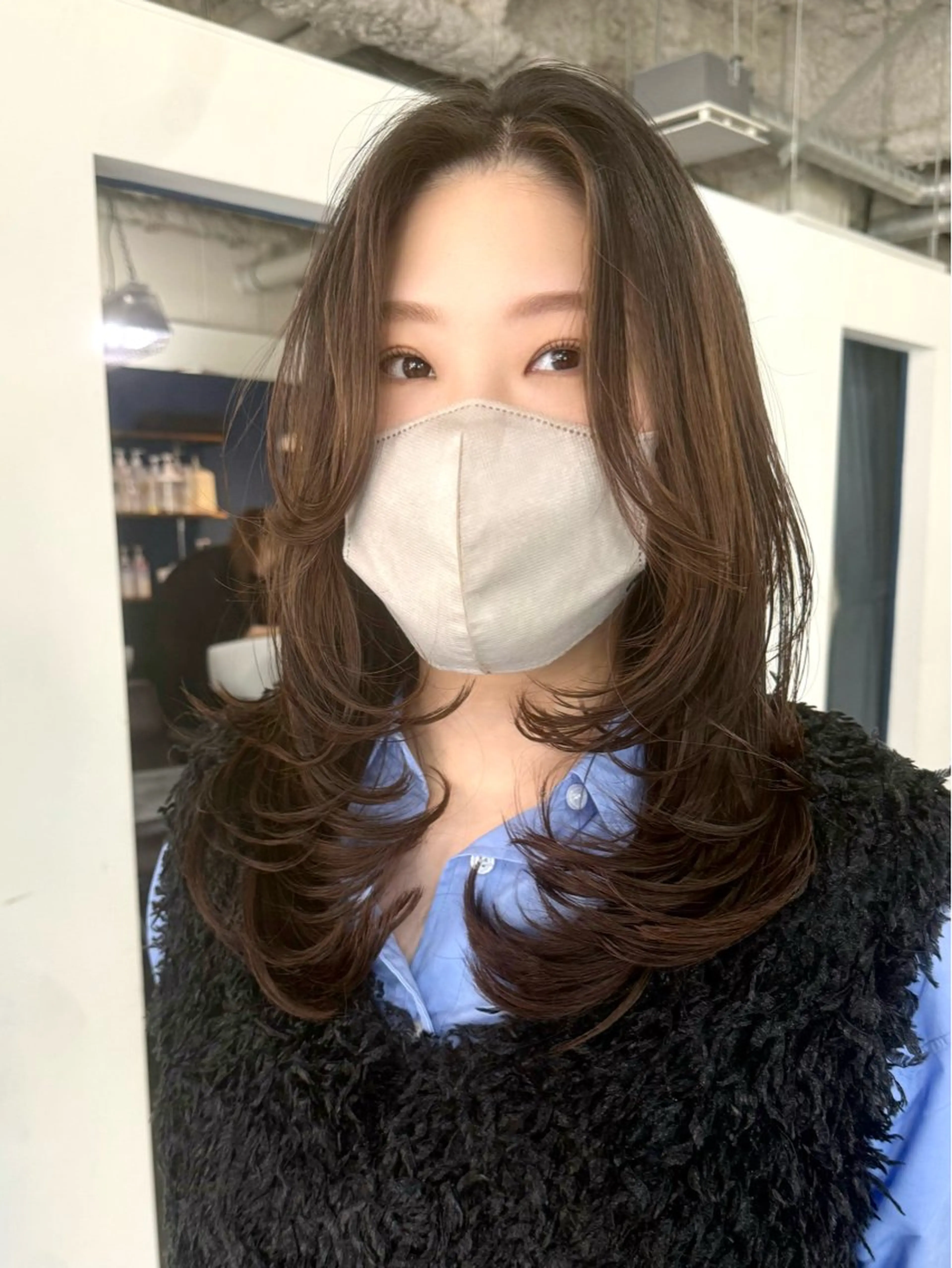 ロング レイヤーカット 篠崎 佑季のヘアスタイル