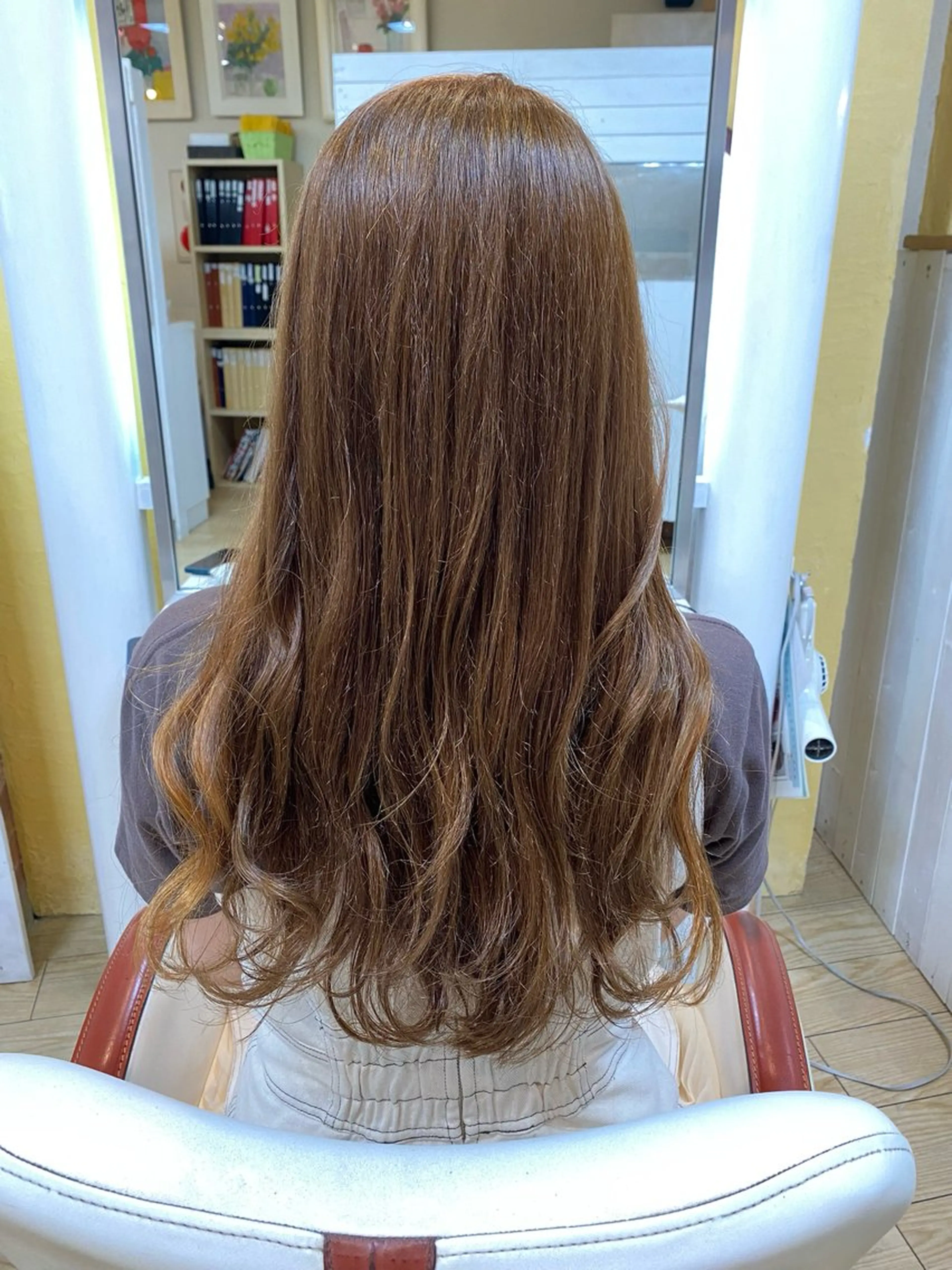 ロング カラー パーマ ヘアアレンジ 岩谷 美香のヘアスタイル