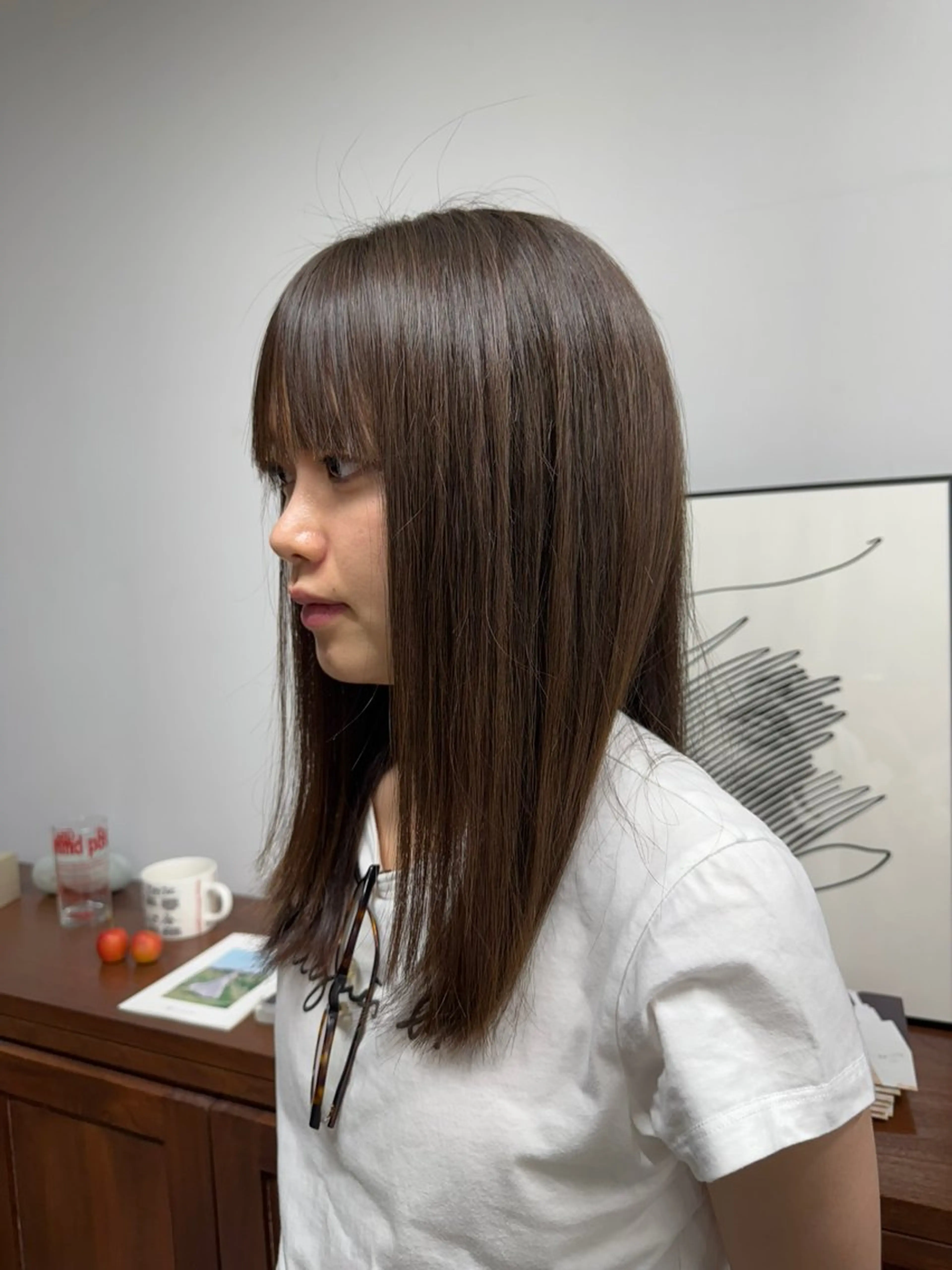 ミディアム ブリーチリタッチ モデル募集/愛紗のヘアスタイル