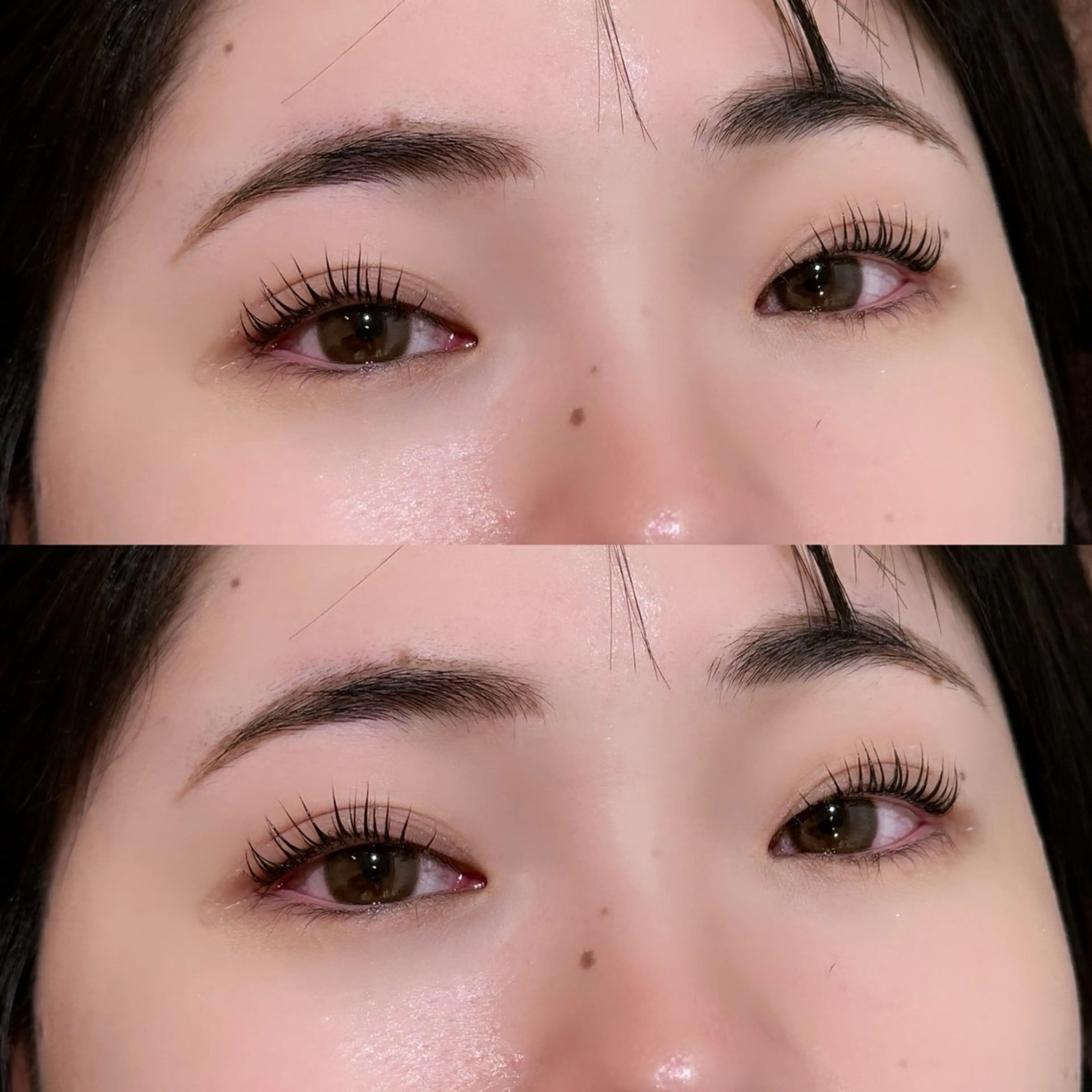 マツエク・マツパ 透明感カラー/顔周り カット/レイヤーにかのヘアスタイル