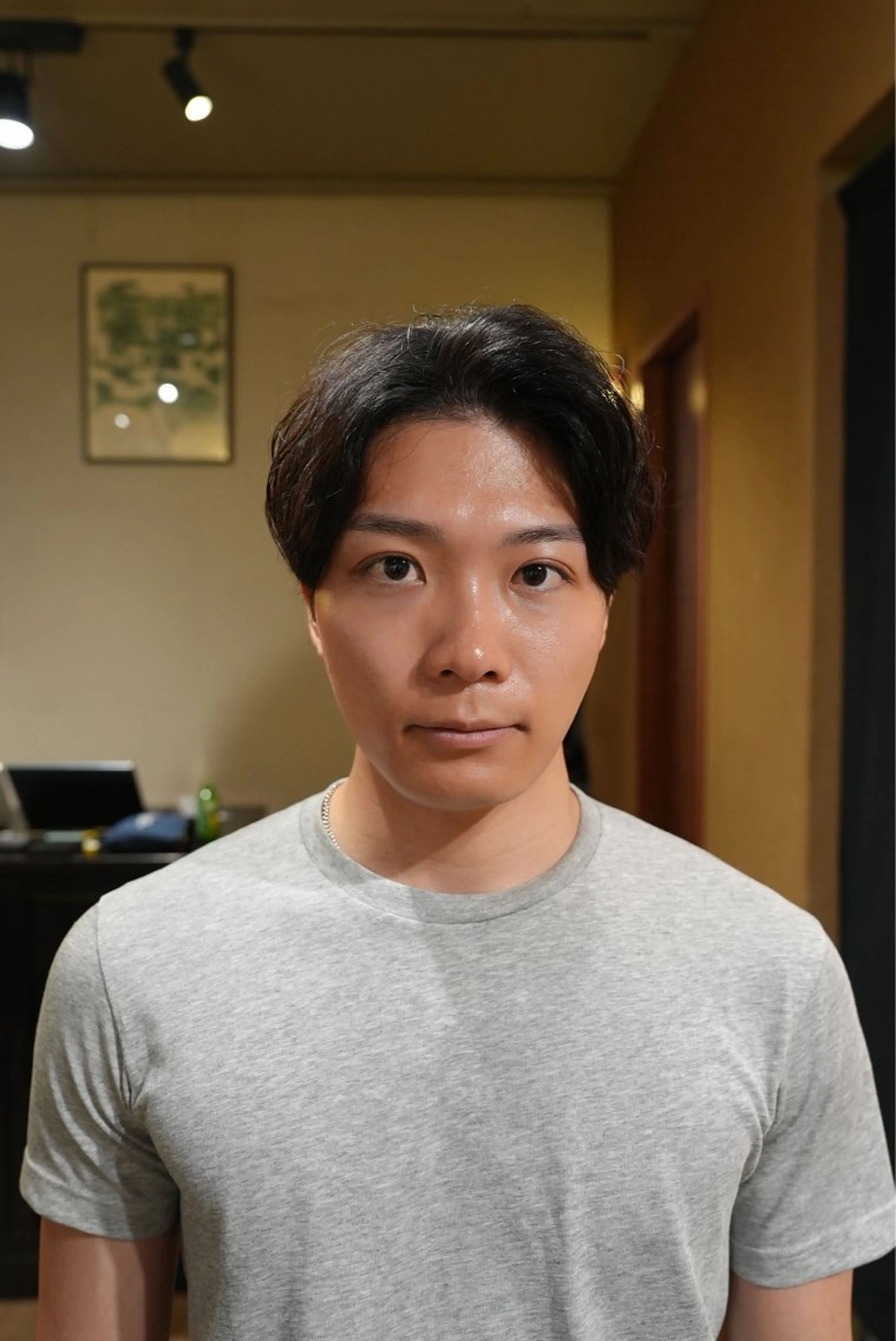 メンズ カット パーマ メンズパーマ いしだ りょうのヘアスタイル