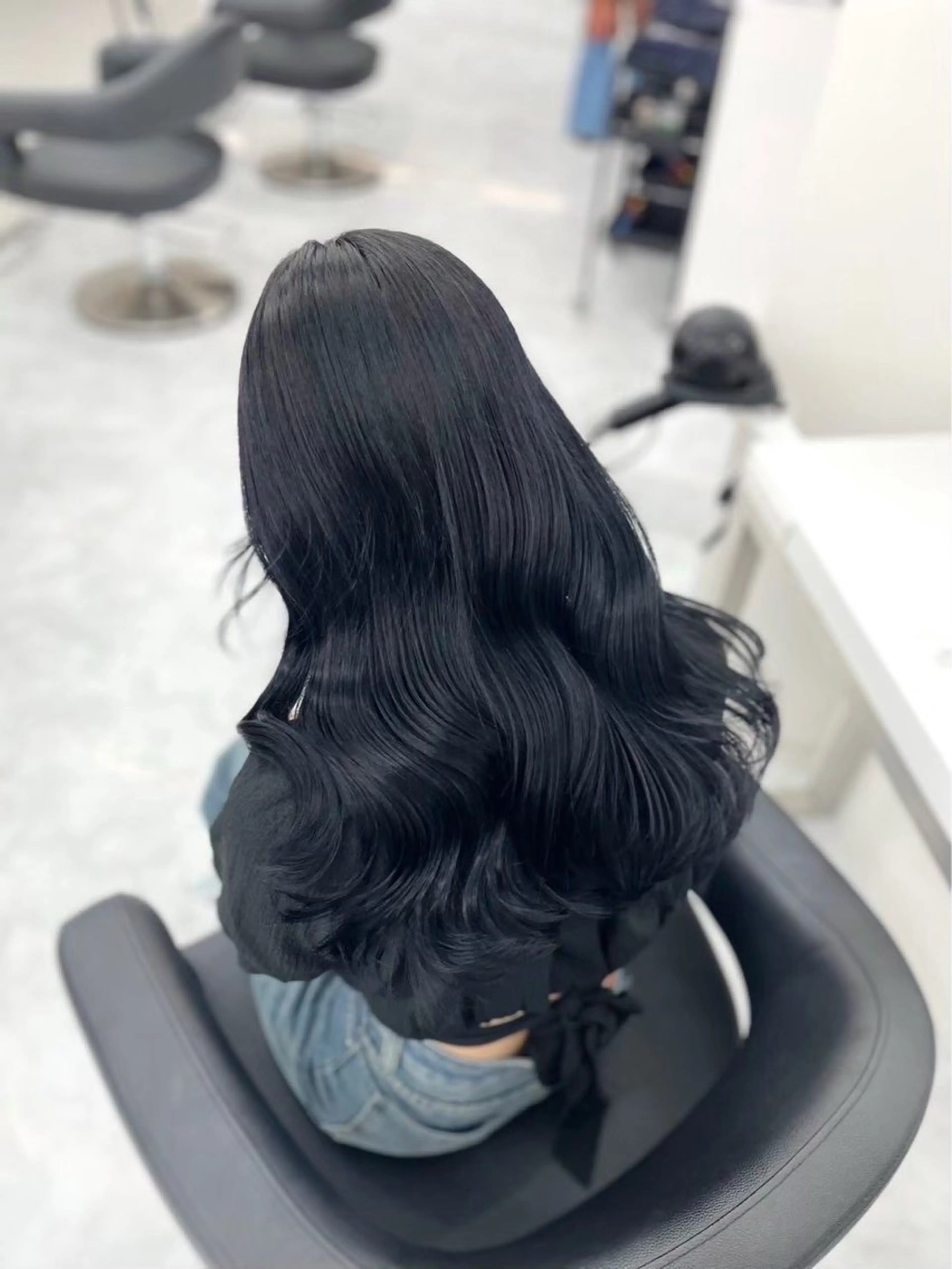 カラー カット ヘアカラー 韓国風暗髪ヘア🤍 🫧MIREIのヘアスタイル