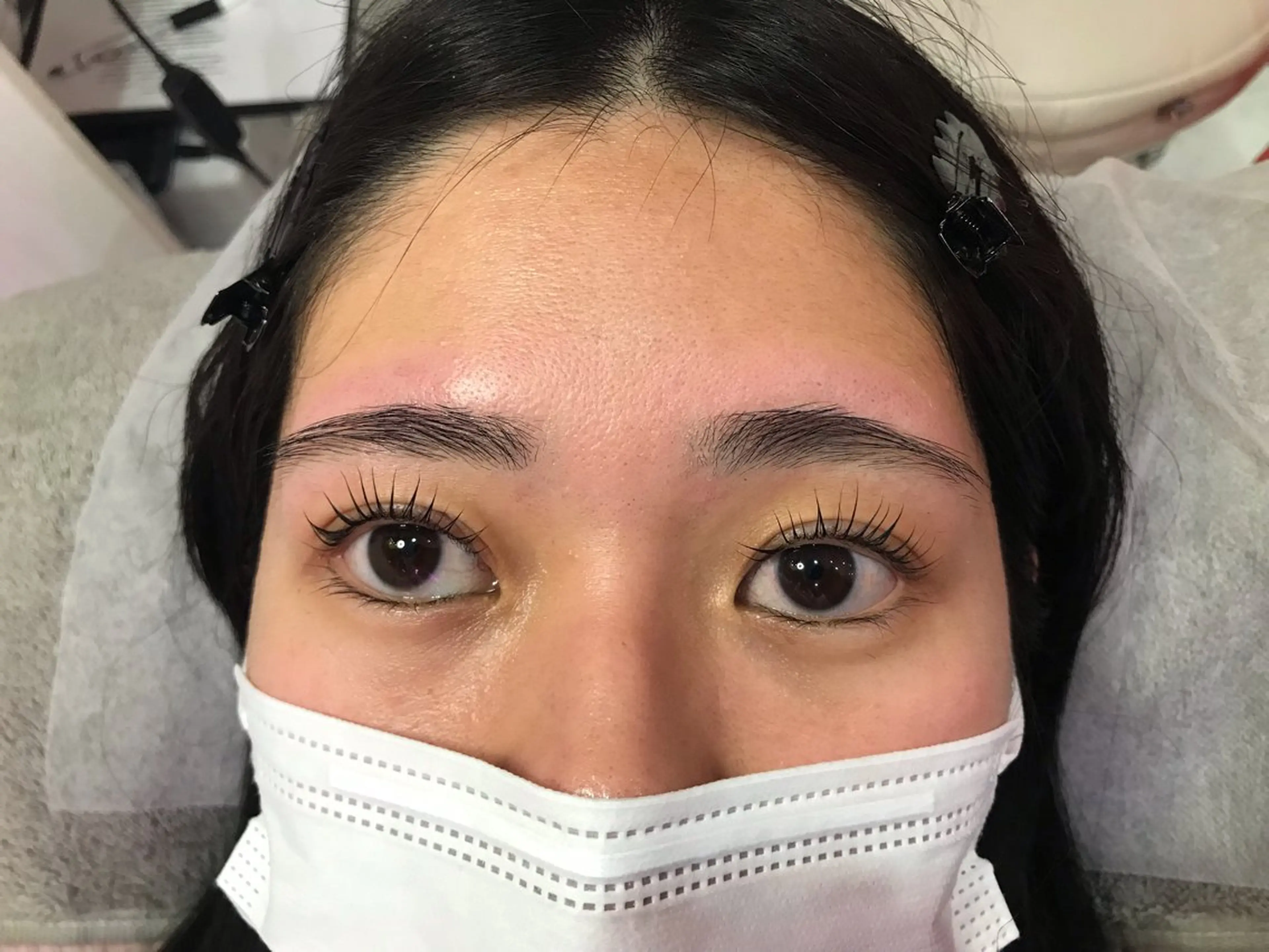 ビューラー式まつ毛パーマ×アイブロウセットメニューの写真