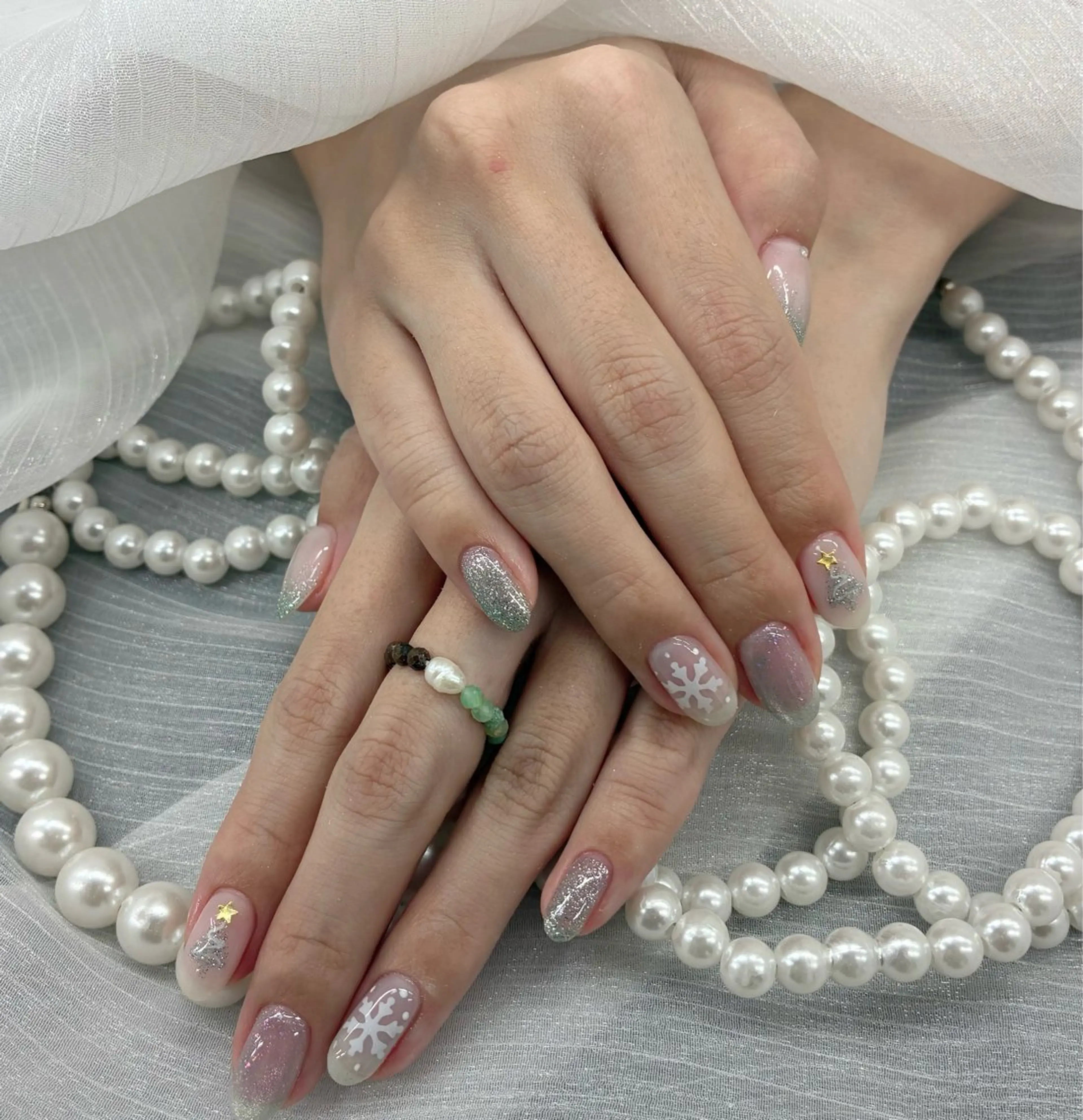 ネイル ハンドネイル 🩵Minmin nail salonのネイルデザイン