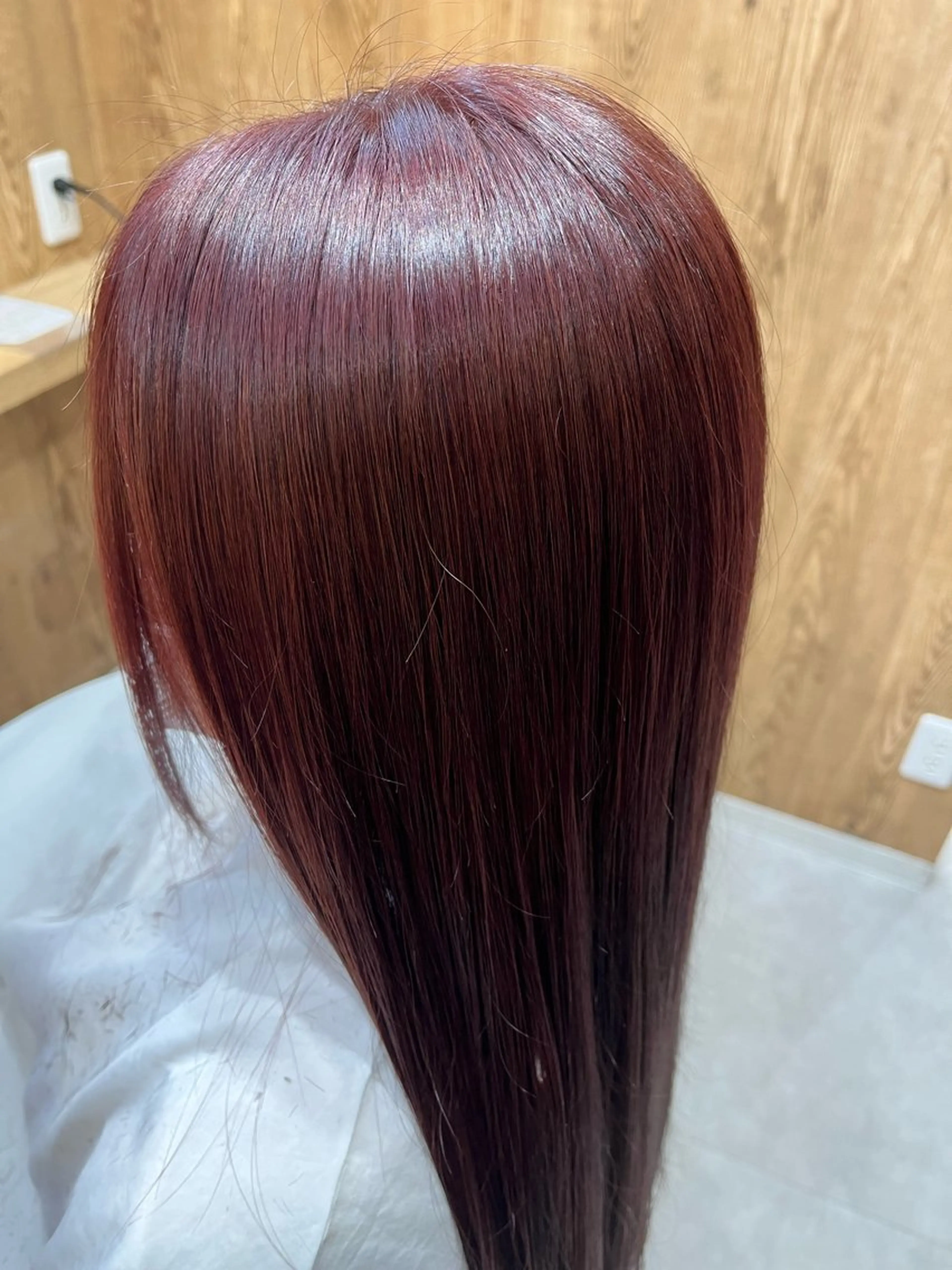 ロング カラー 坂田 優子のヘアスタイル