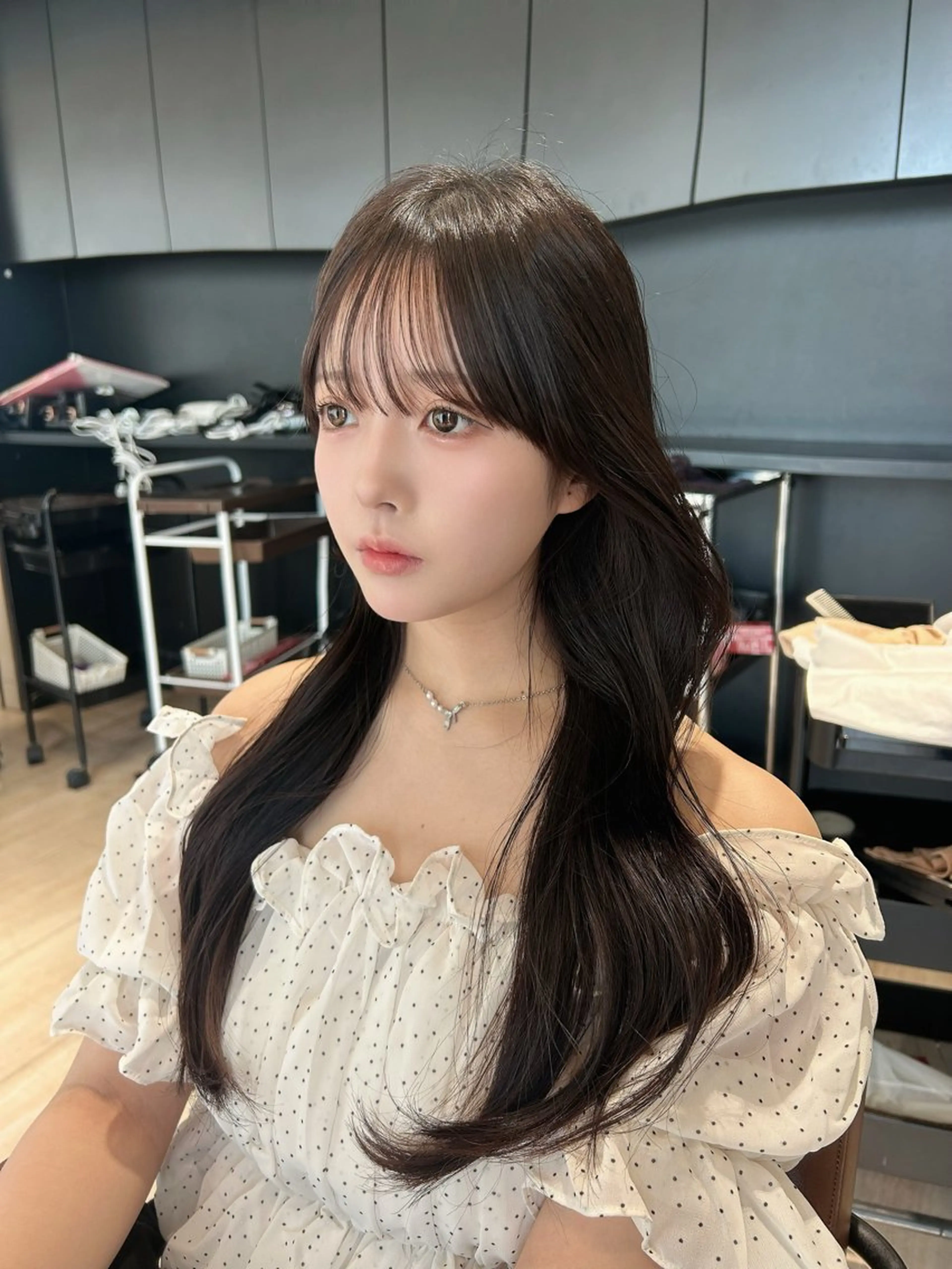 ロング 🎀大竹美侑／顔まわ りカット／レイヤーのヘアスタイル