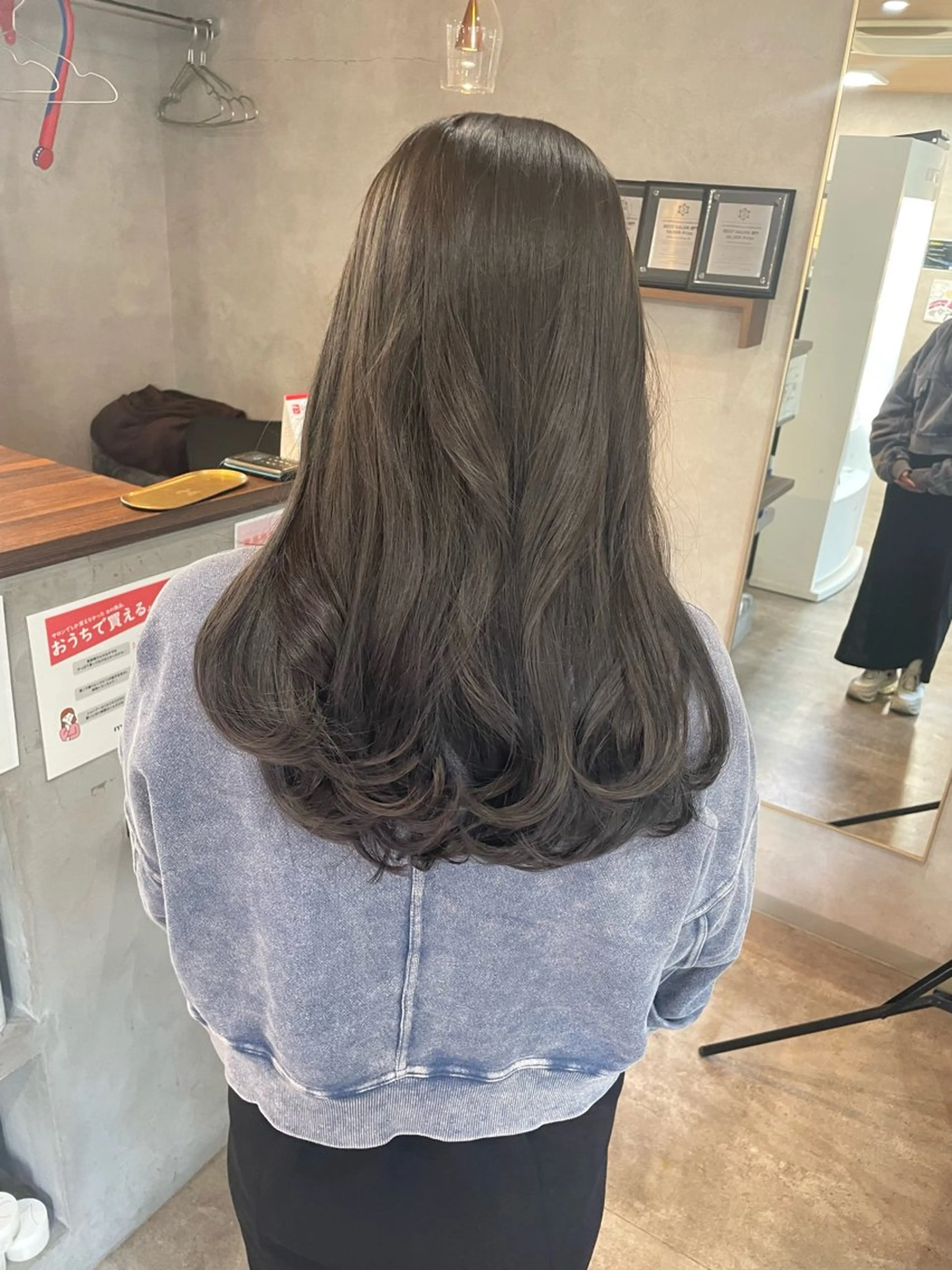 ロング カラー オリーブカラー オレンジ カット ヘアカラー RIENS / ayu ♡のヘアスタイル