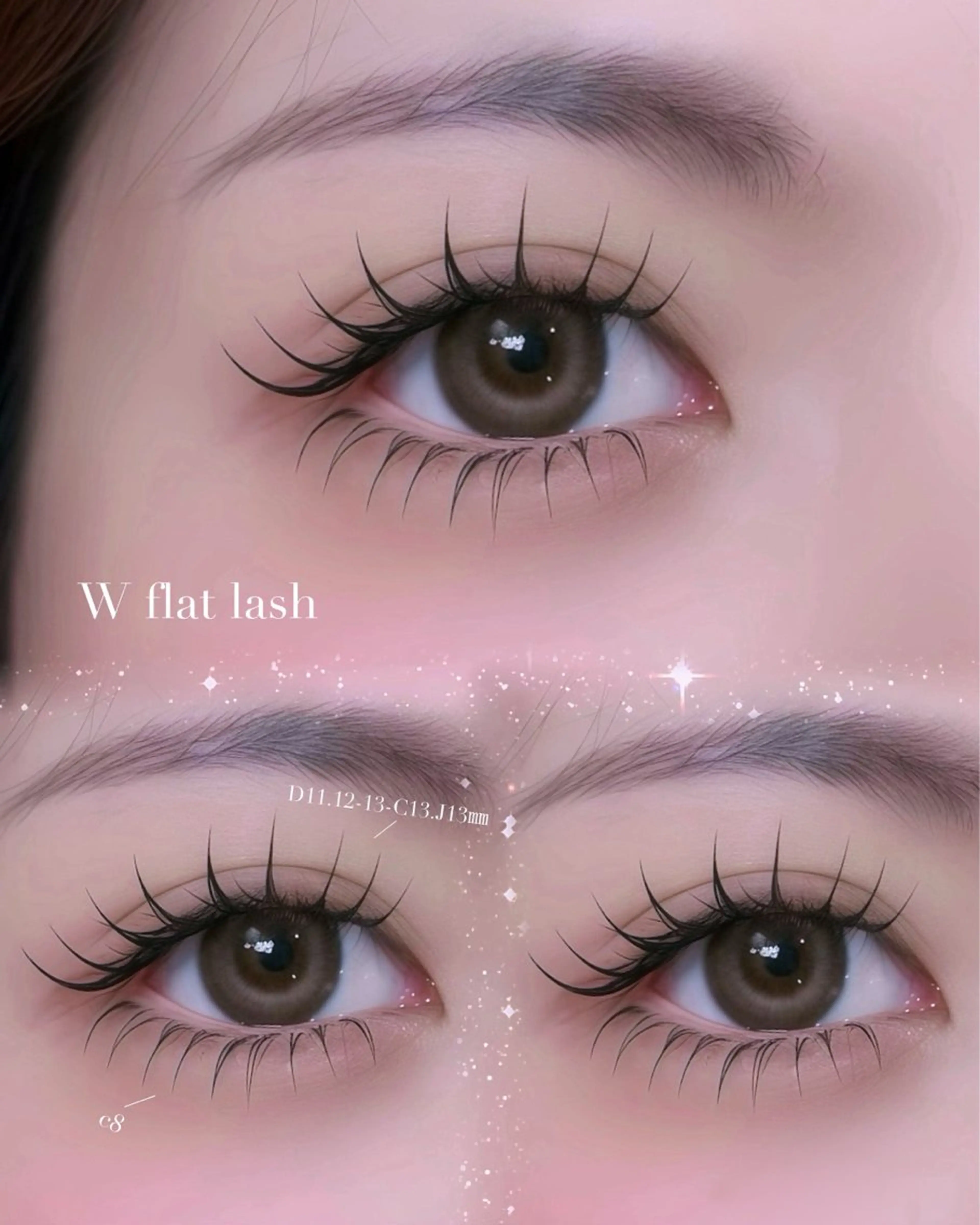 マツエク・マツパ バインドロック 束感まつ毛 フラットラッシュ ナチュラル パリジェンヌラッシュリフト マツエク YK• マツエクサロンのマツエク・マツパデザイン