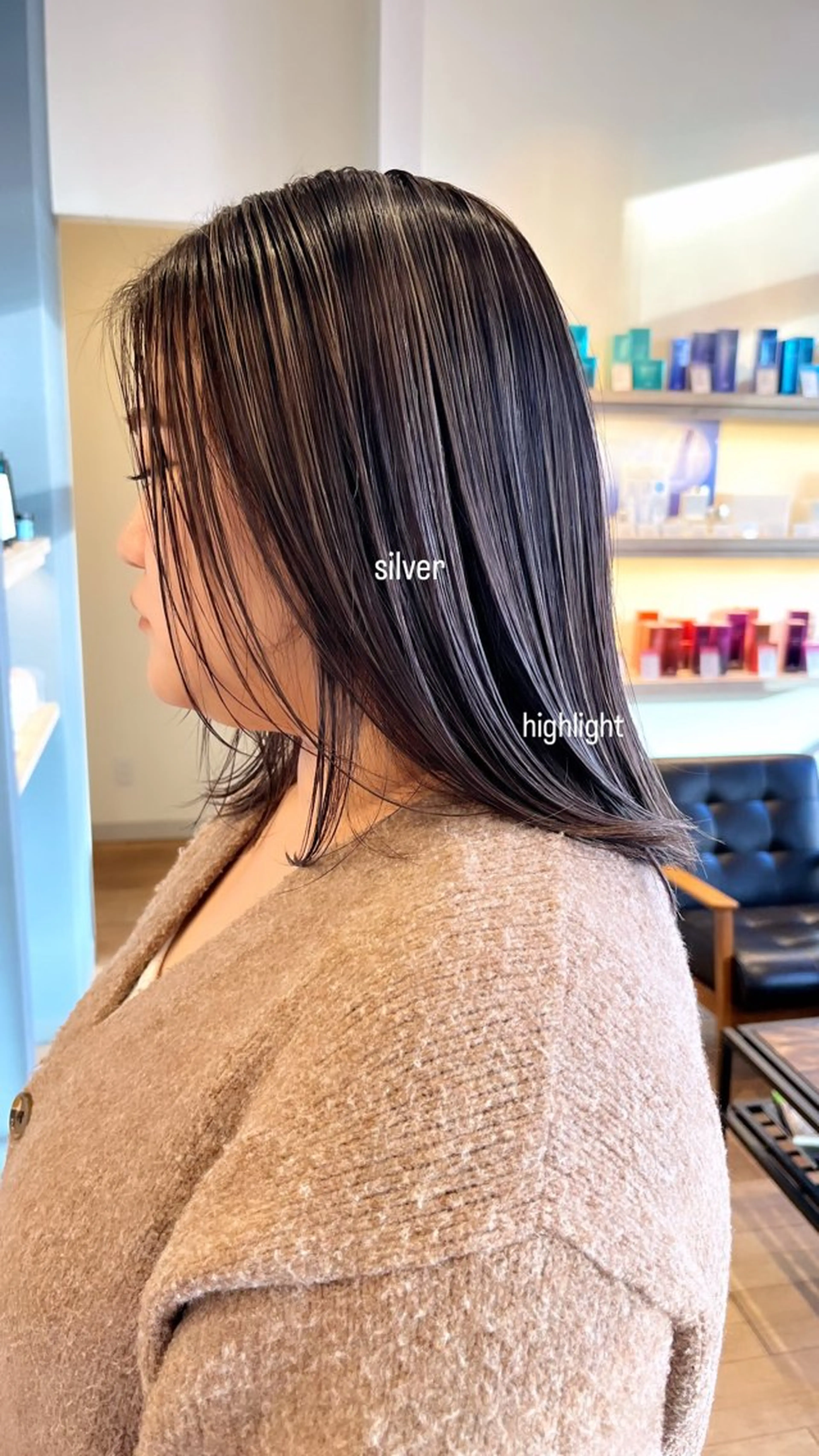 ミディアム カラー ヘアカラー セジールヘアメゾン所属・韓国レイヤー/透明感 カラー🐈曾根高のヘアスタイル