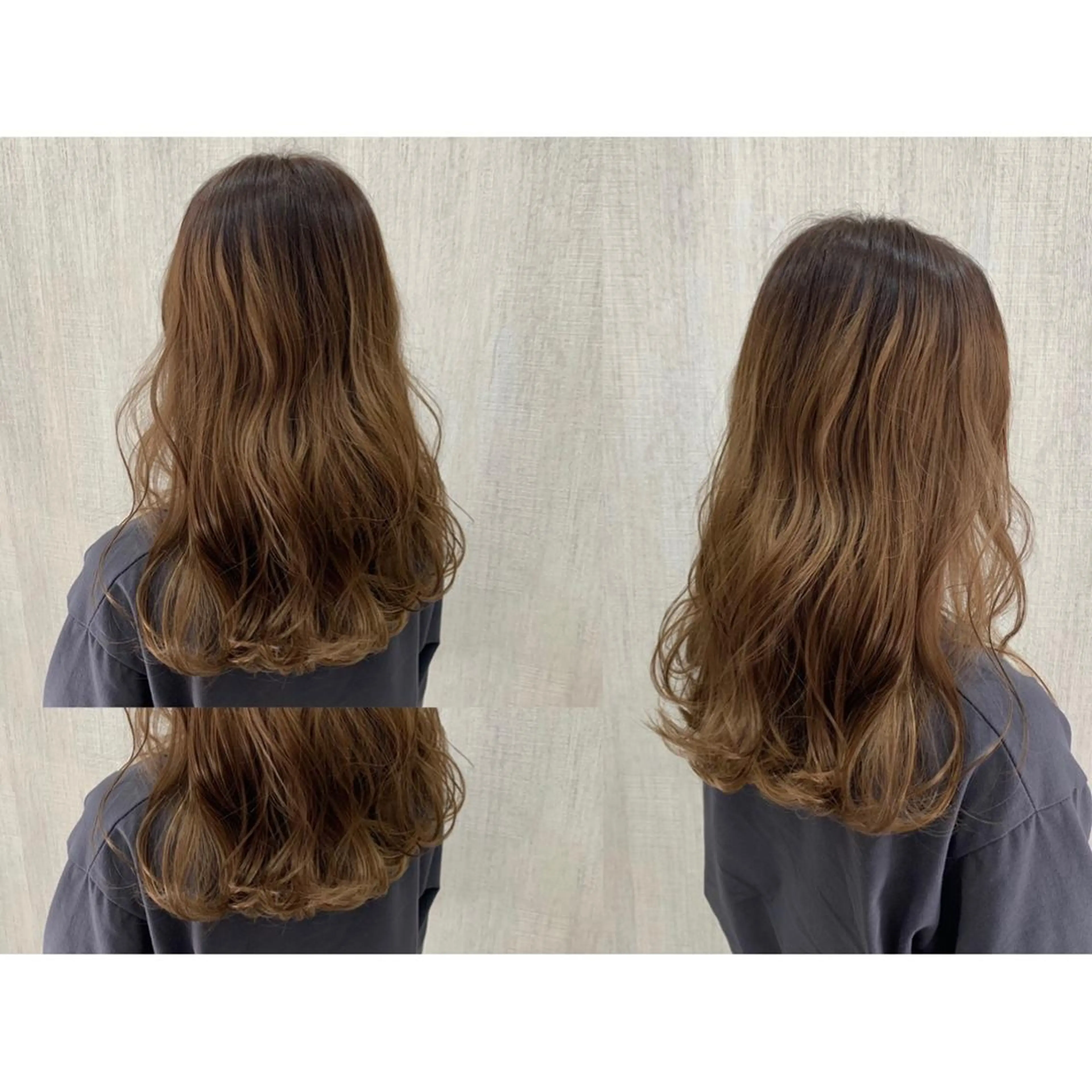 セミロング カット ヘアカラー トリートメント 🫧透け感⋆艶髪💎 山口アヤカのヘアスタイル