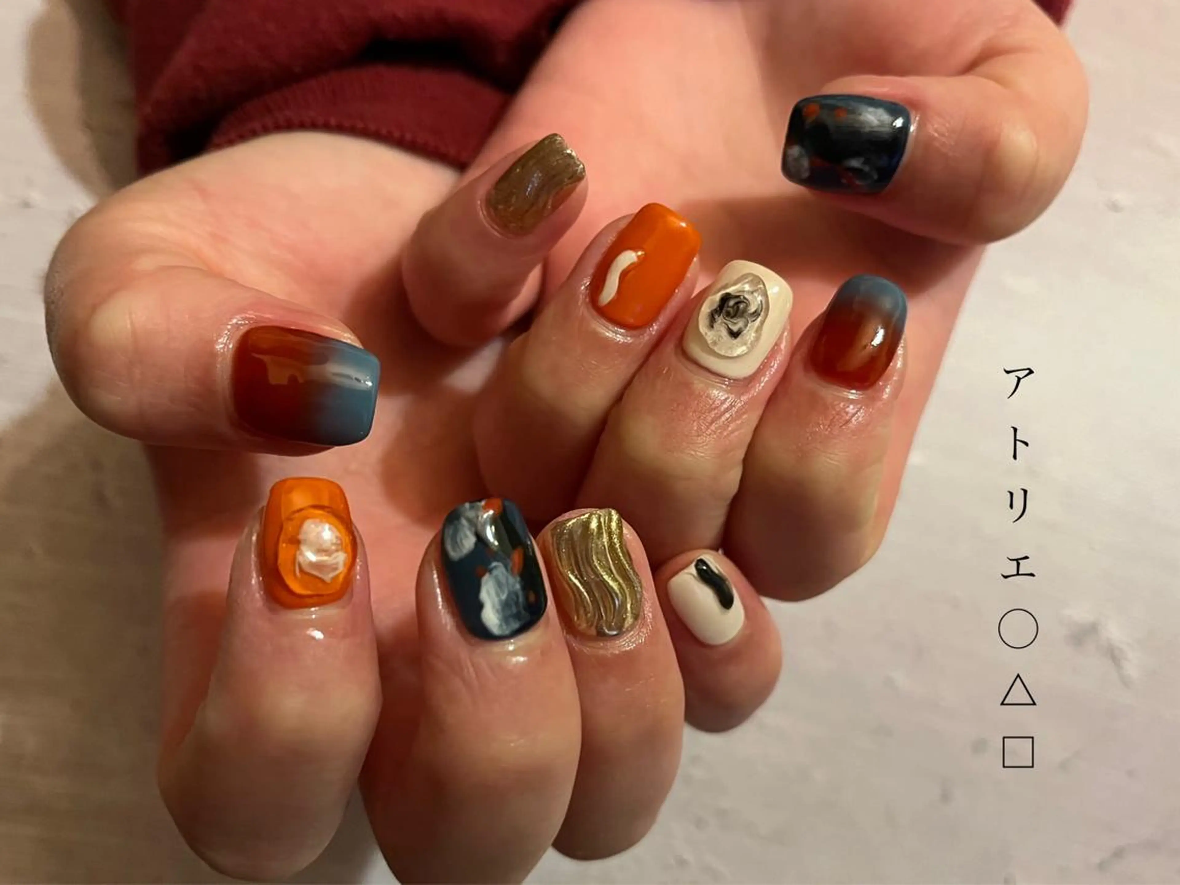 ネイル ハンドネイル アトリエ ○△□のネイルデザイン