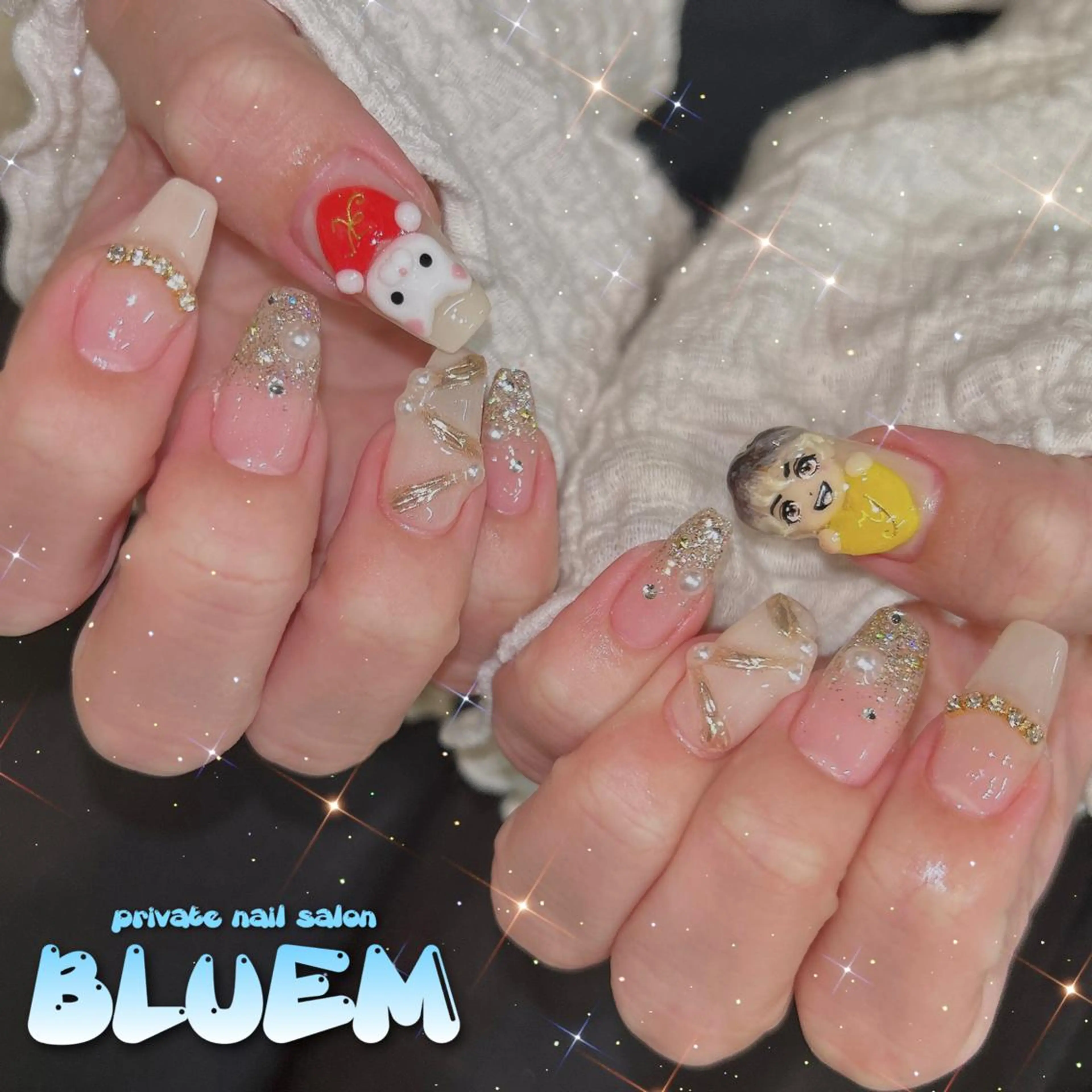 ネイル ハンドネイル BLUEM なな🐶のネイルデザイン