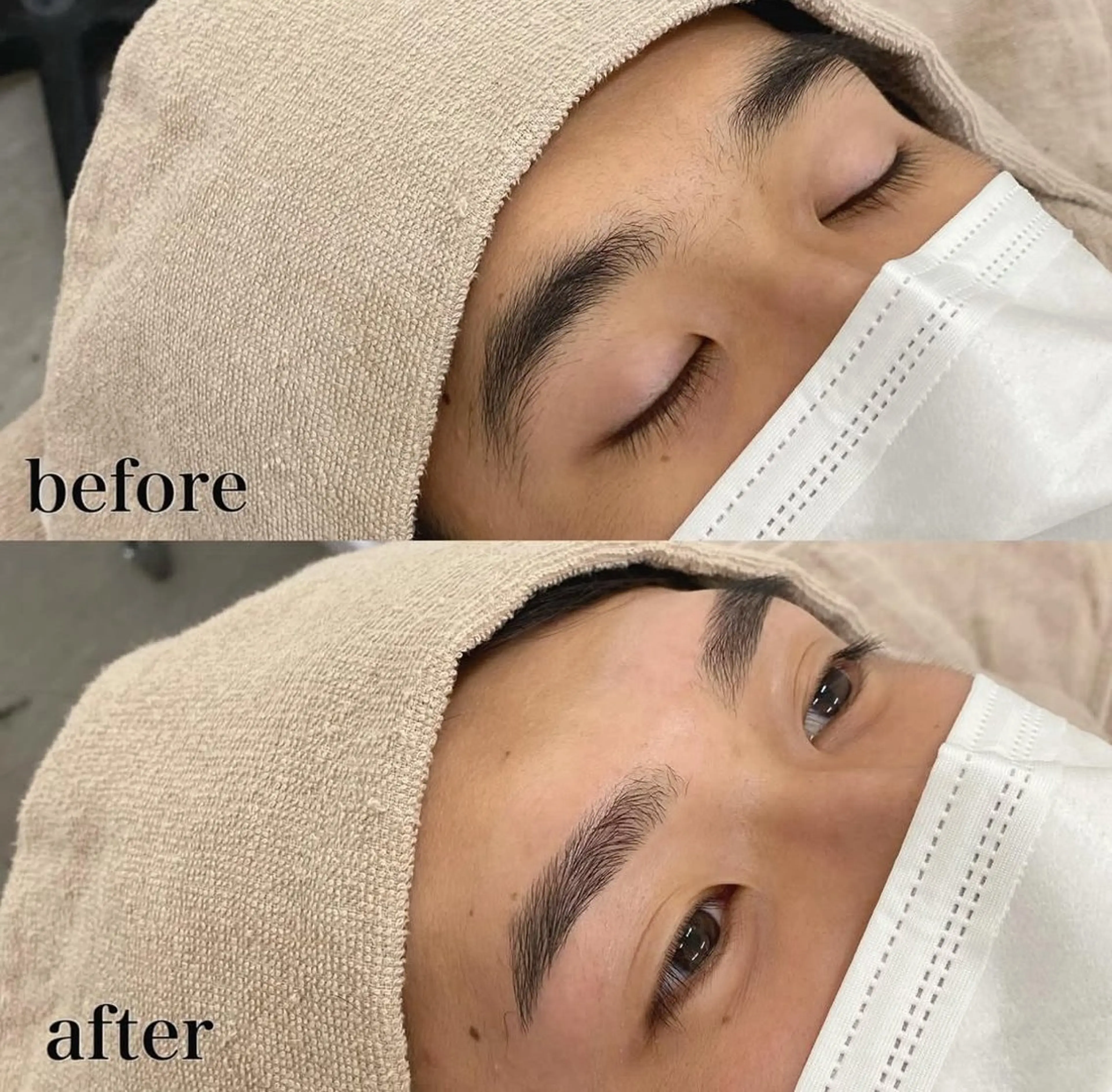 【男性】眉毛スタイリング《WAX脱毛、眉毛カット、間引き》の写真