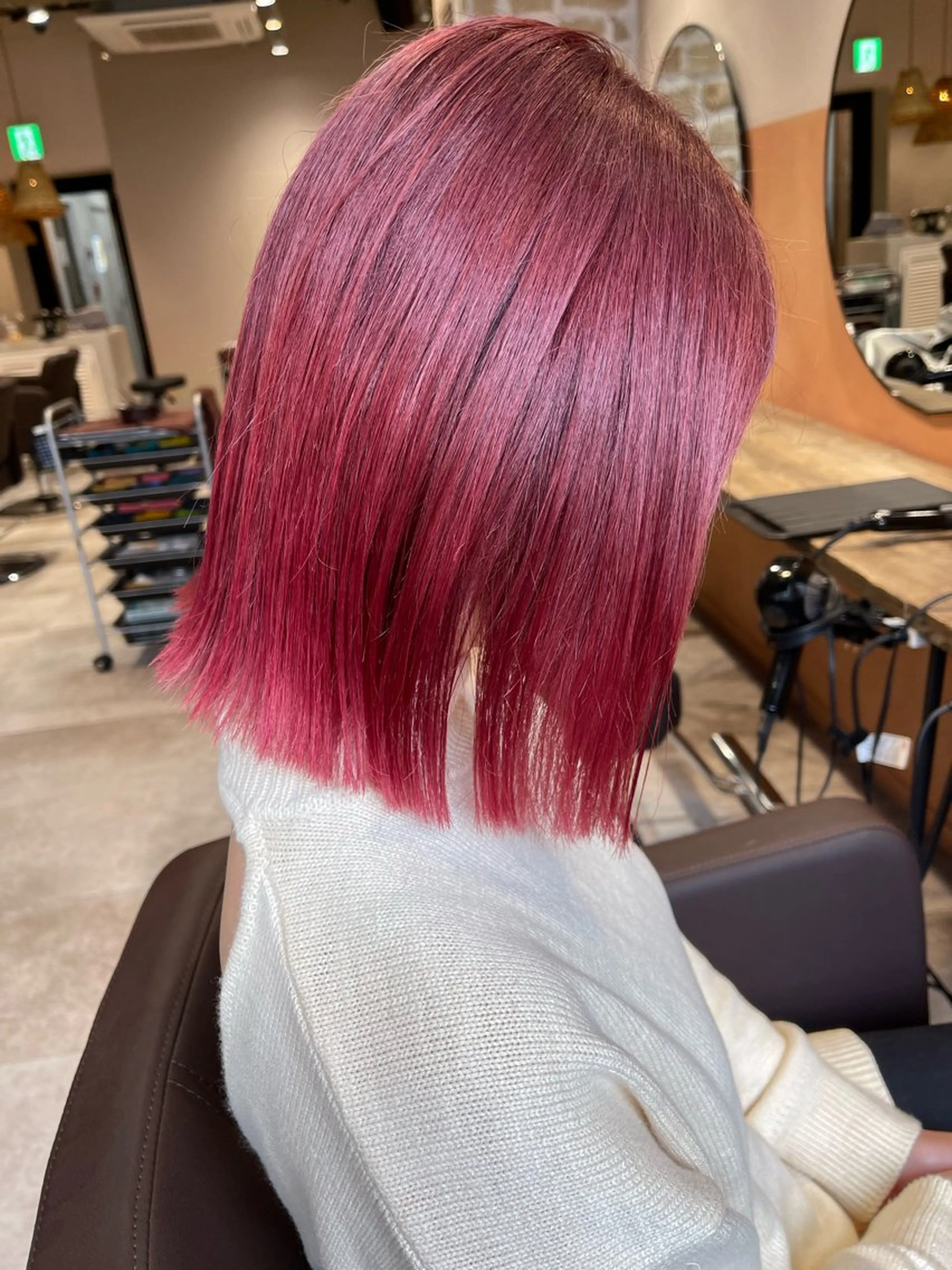 ミディアム ヘアカラー 髪質改善×艶髪　斉藤 勝のヘアスタイル