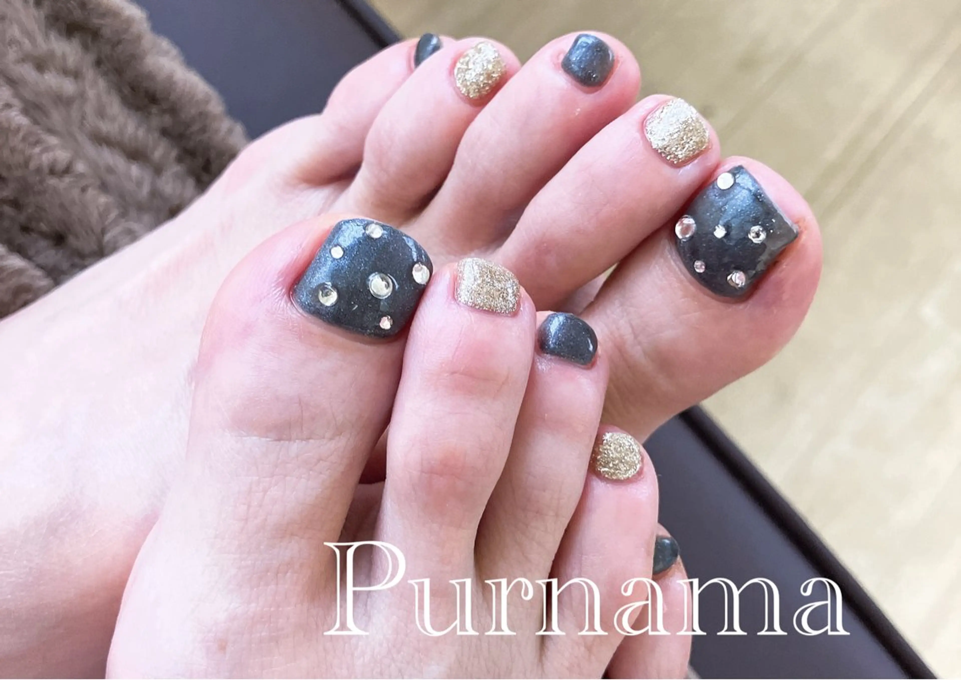 ネイル フットネイル Purnama(ﾌﾟﾙﾅﾓ)所属・Purnama あきのネイルデザイン