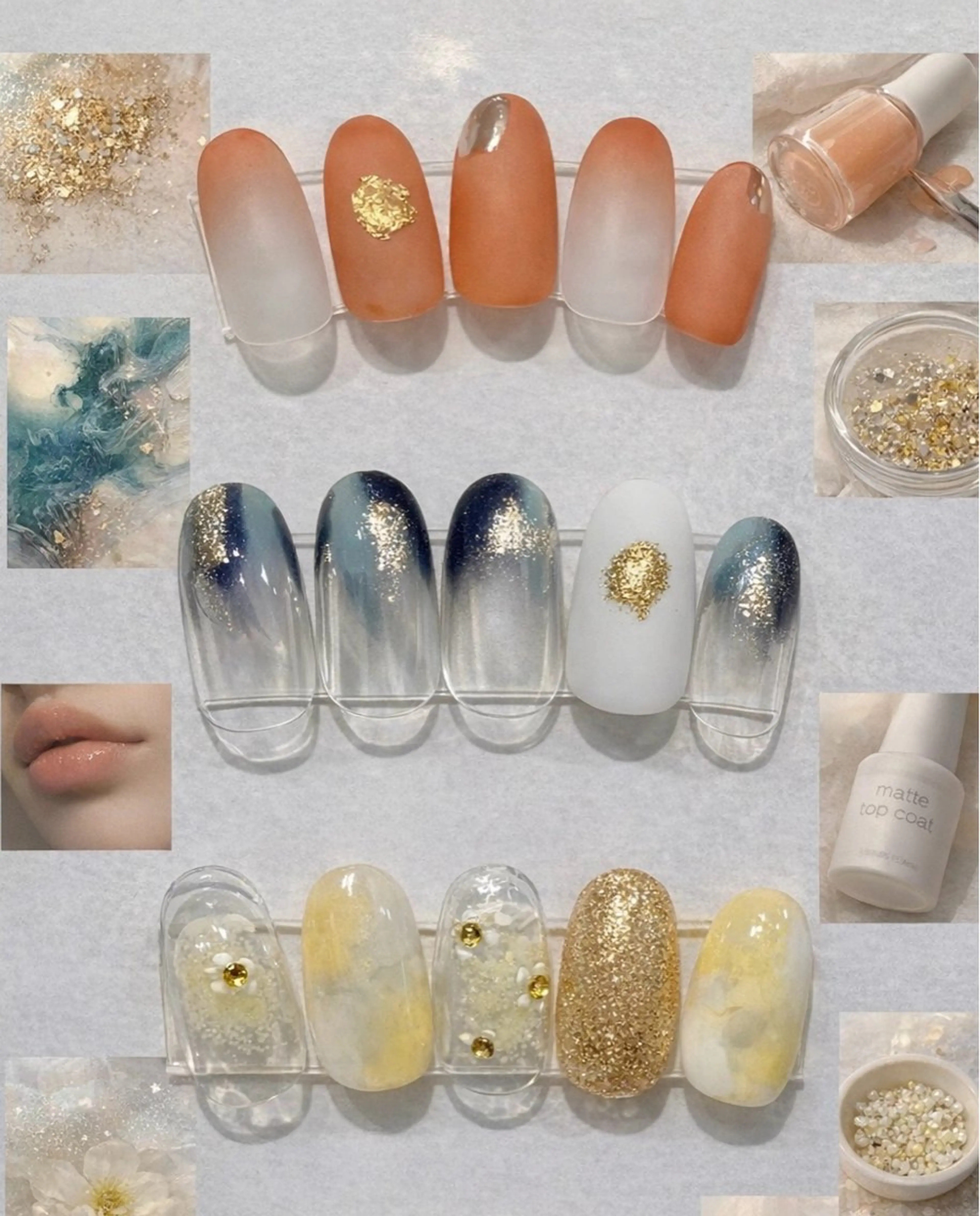 ジェルデザイン＋ドライケア付き（オフなし）の写真