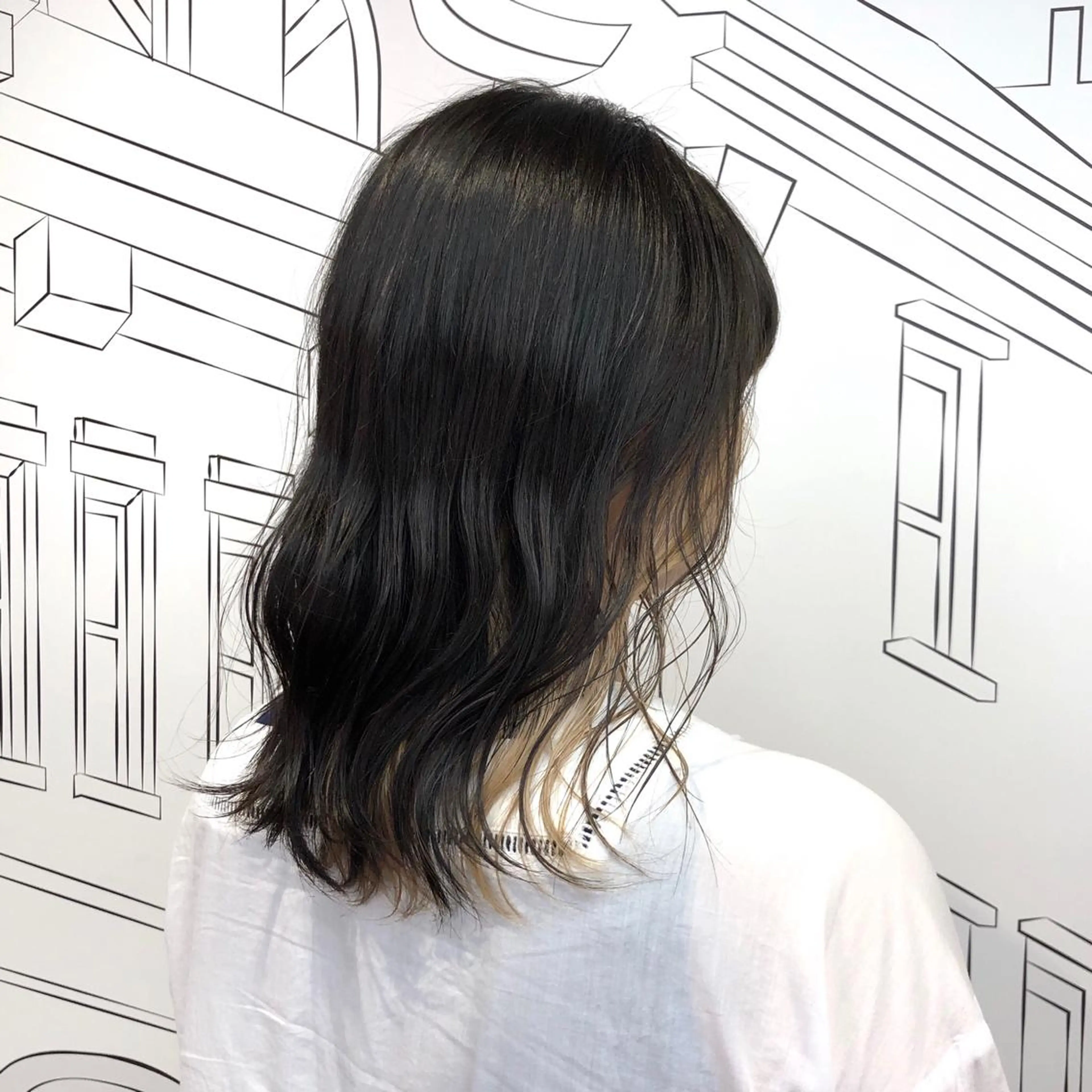 ミディアム カラー レイヤー,ボブ / 彩未のヘアスタイル