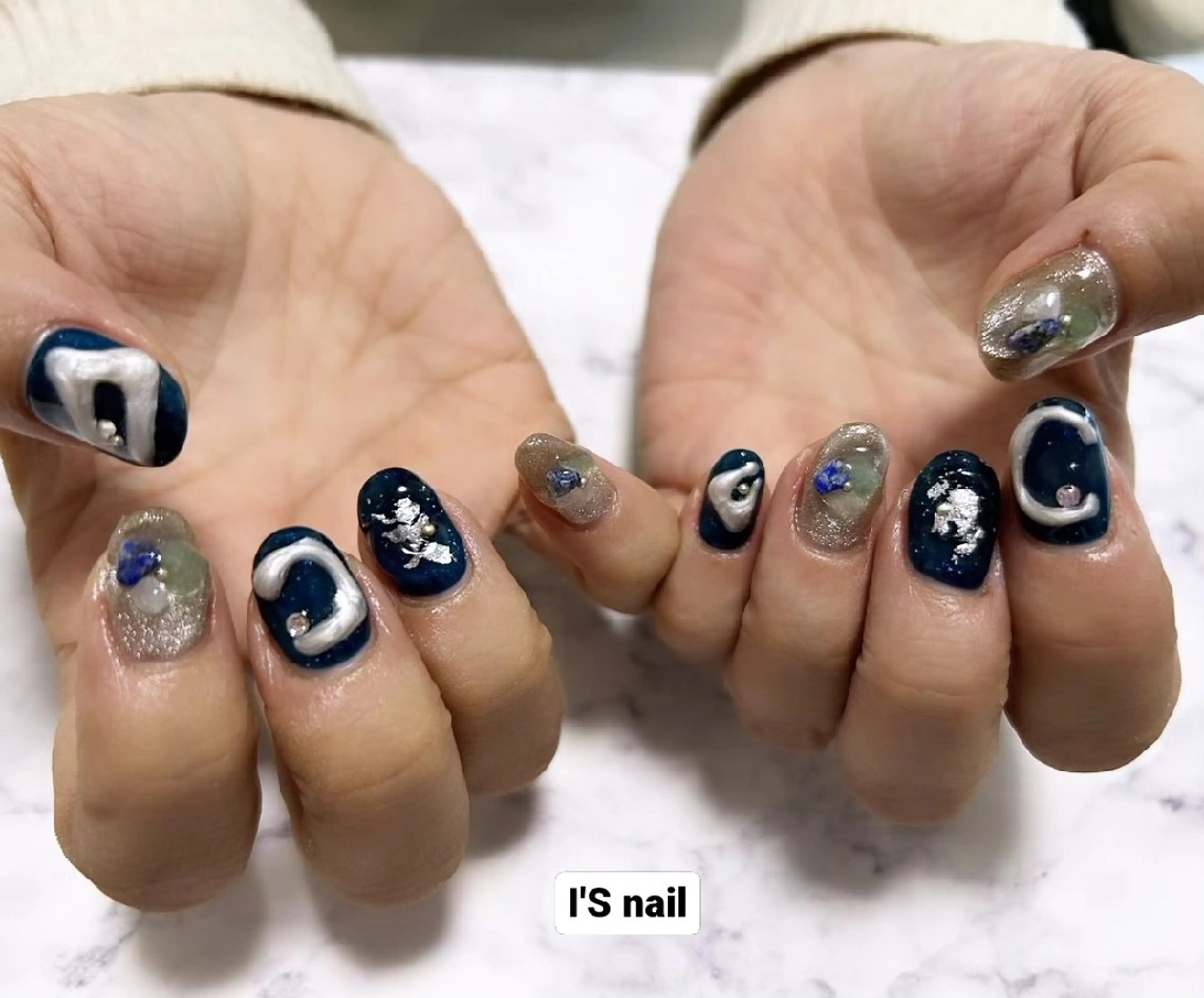 ネイル アートネイル ニュアンスネイル ハンドネイル I'S nail 佐野のネイルデザイン