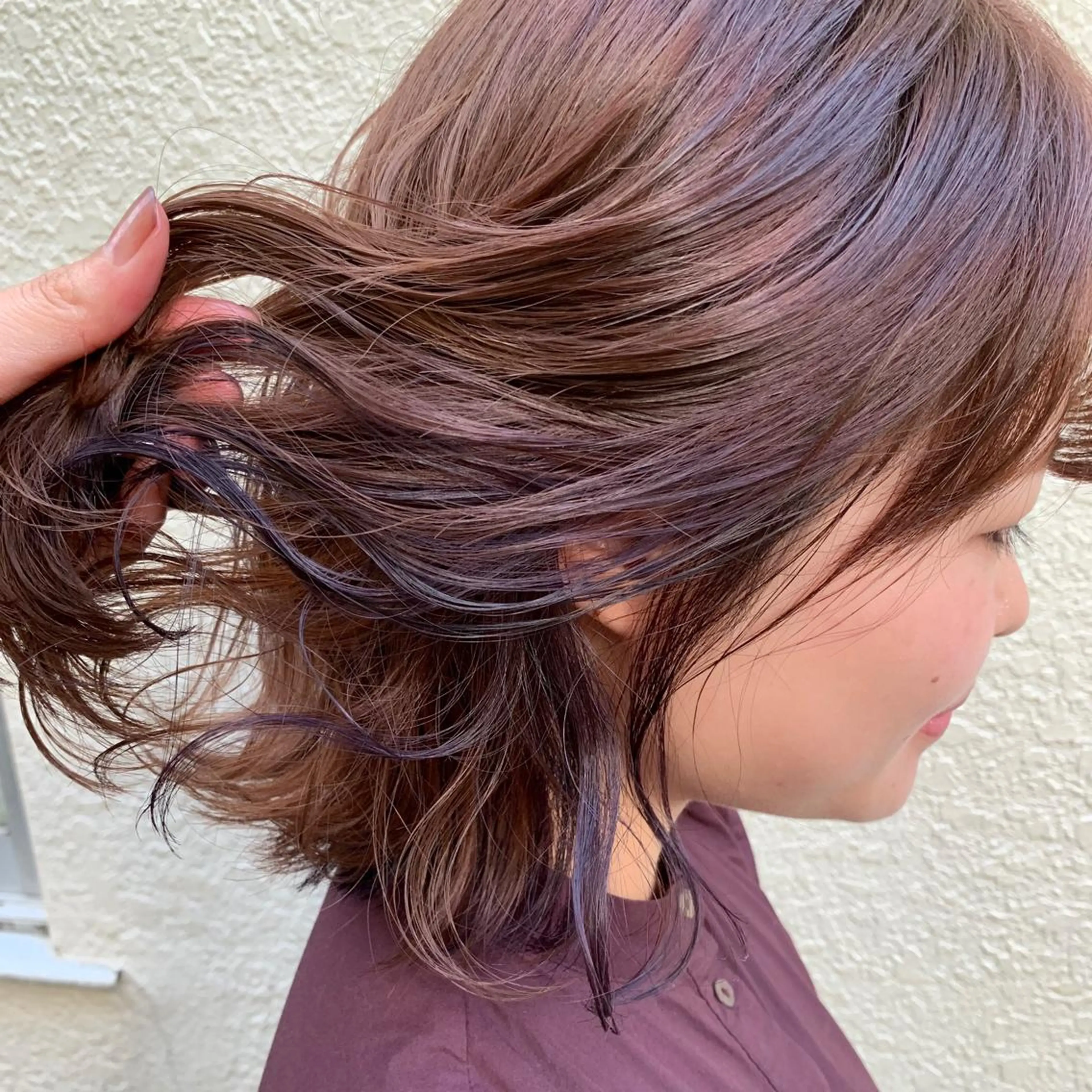 ミディアム カラー インナーカラー バイオレットカラー ヘアカラー Sachiko ❤︎Pressのヘアスタイル