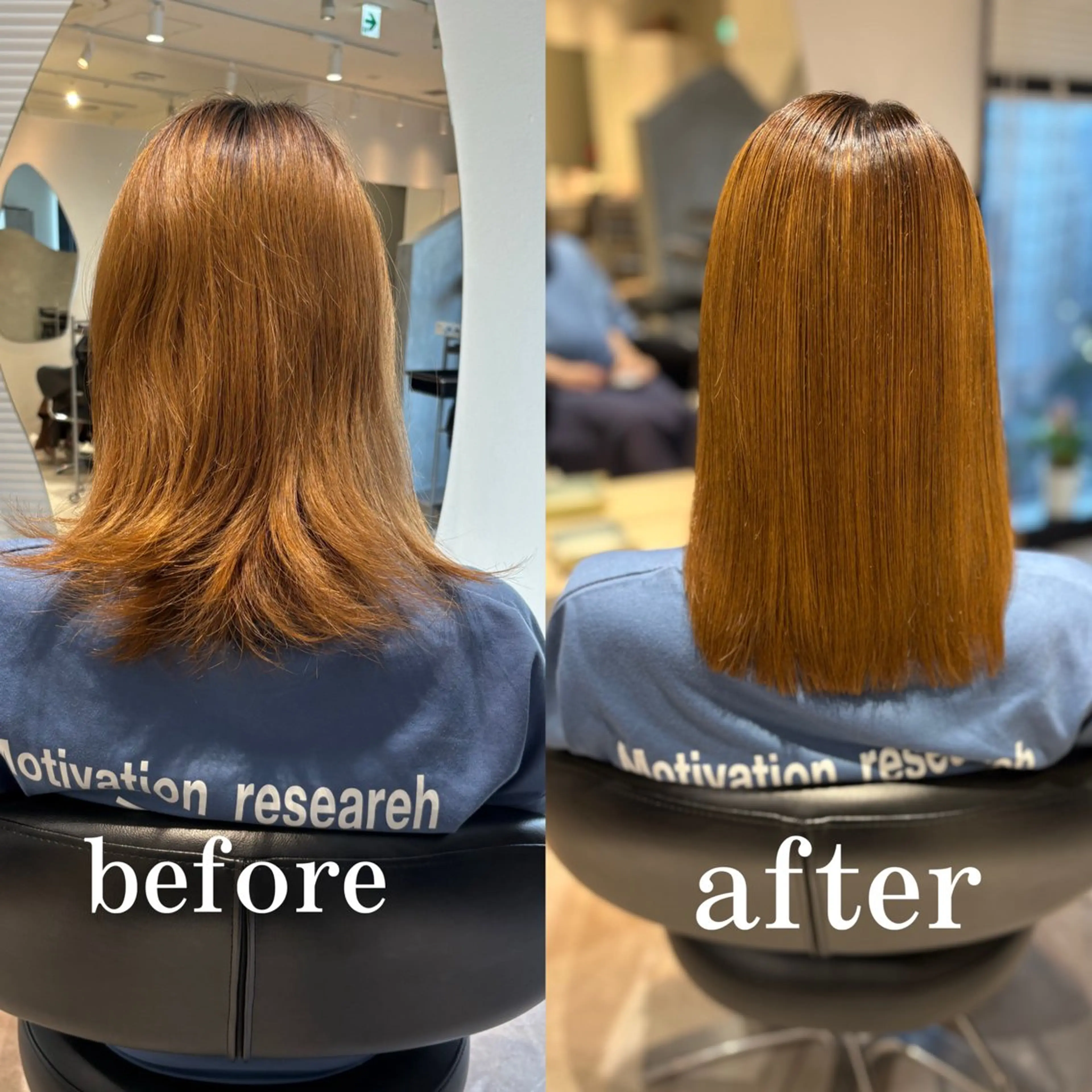 セミロング 縮毛矯正 🧸艶髪🫧🎀 岡由紀乃のヘアスタイル