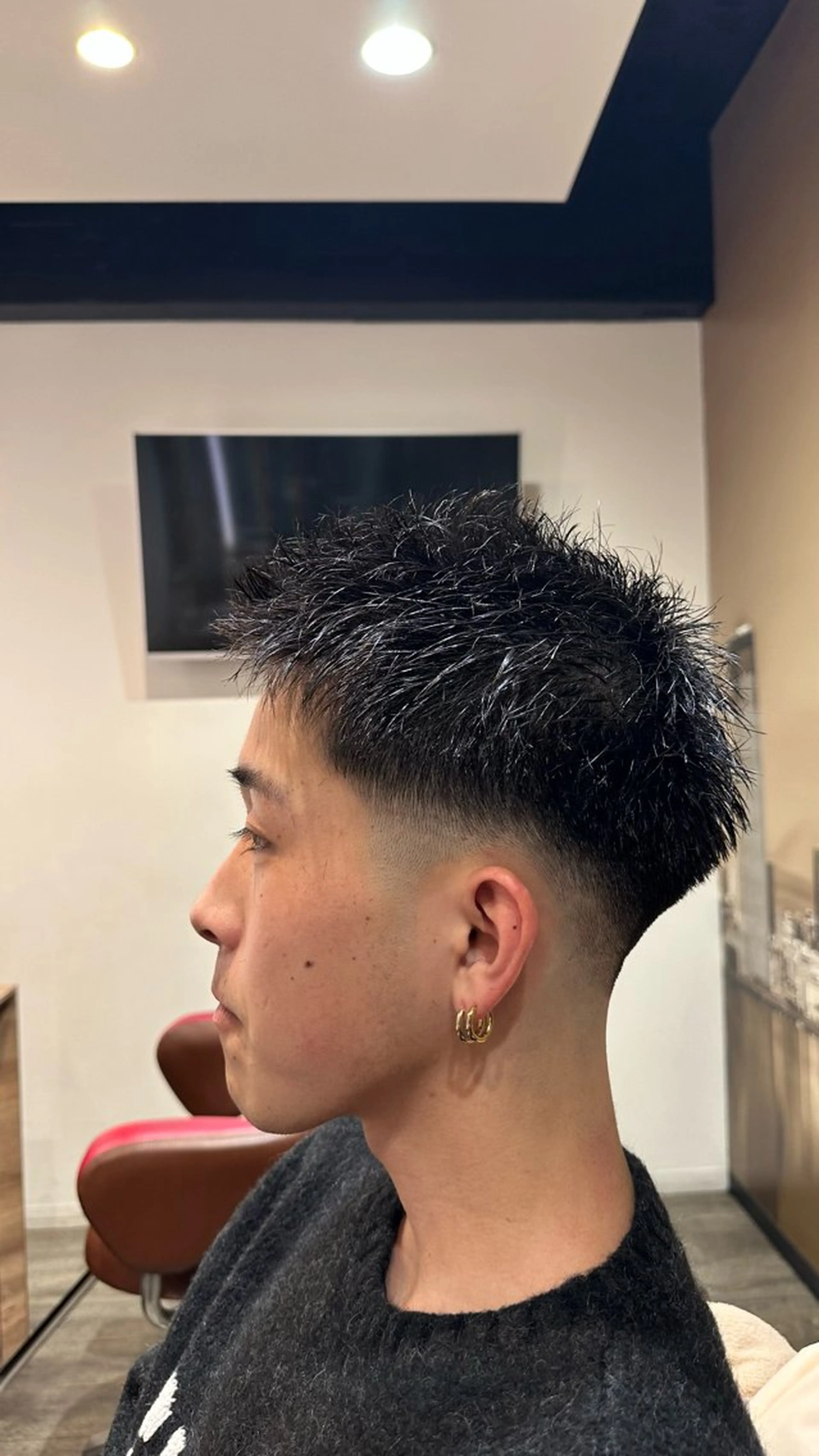 ショート メンズ フェードカット 刈り上げ 新免世翔/ レディースモデル募集のヘアスタイル