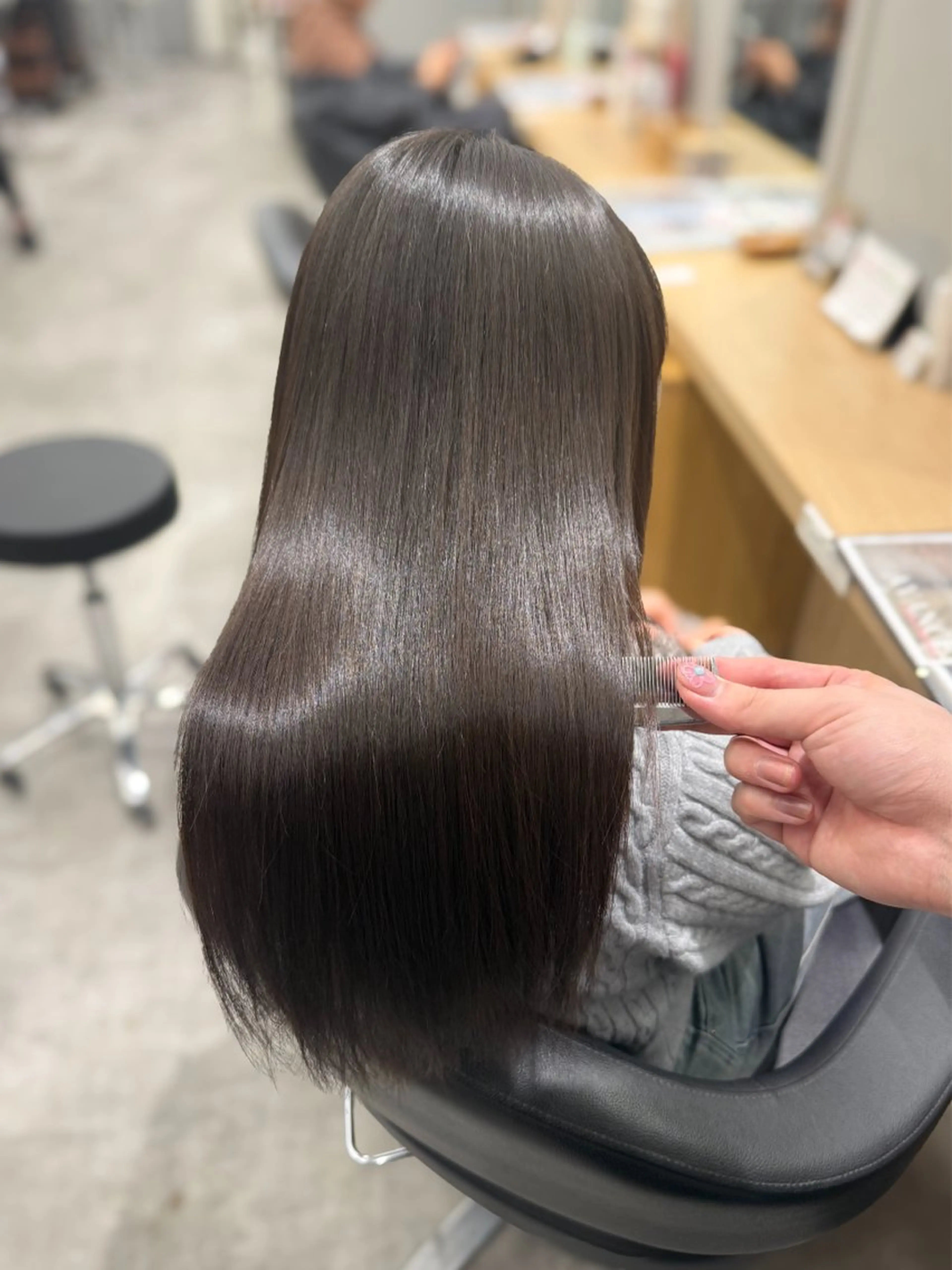 ロング カラー 髪質改善 縮毛矯正 雰囲気似合わせ/永田 汰伊智/艶カラー🫧のヘアスタイル