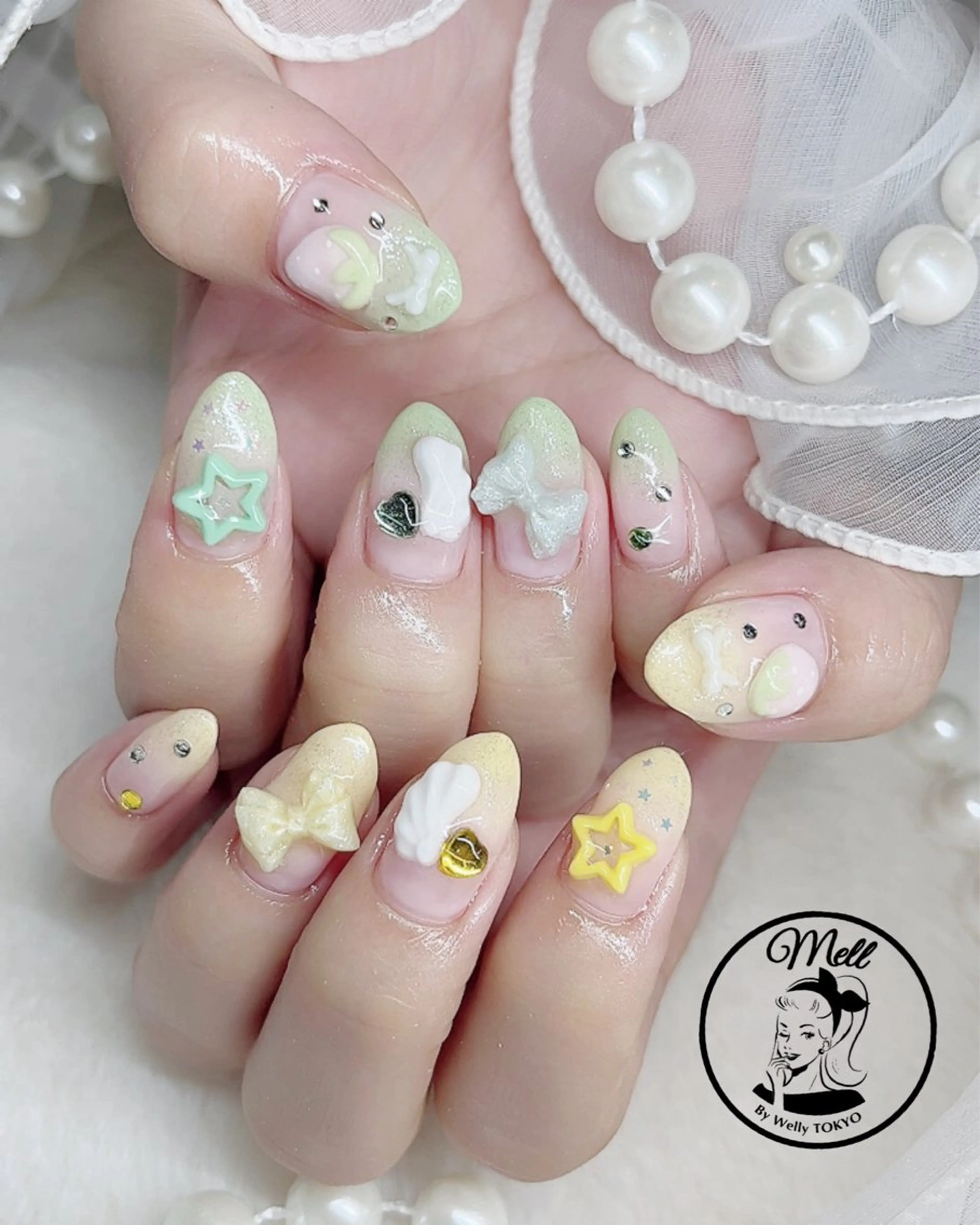 ネイル ハンドネイル AYU💅ワンホン& 推し活ネイル💕のネイルデザイン