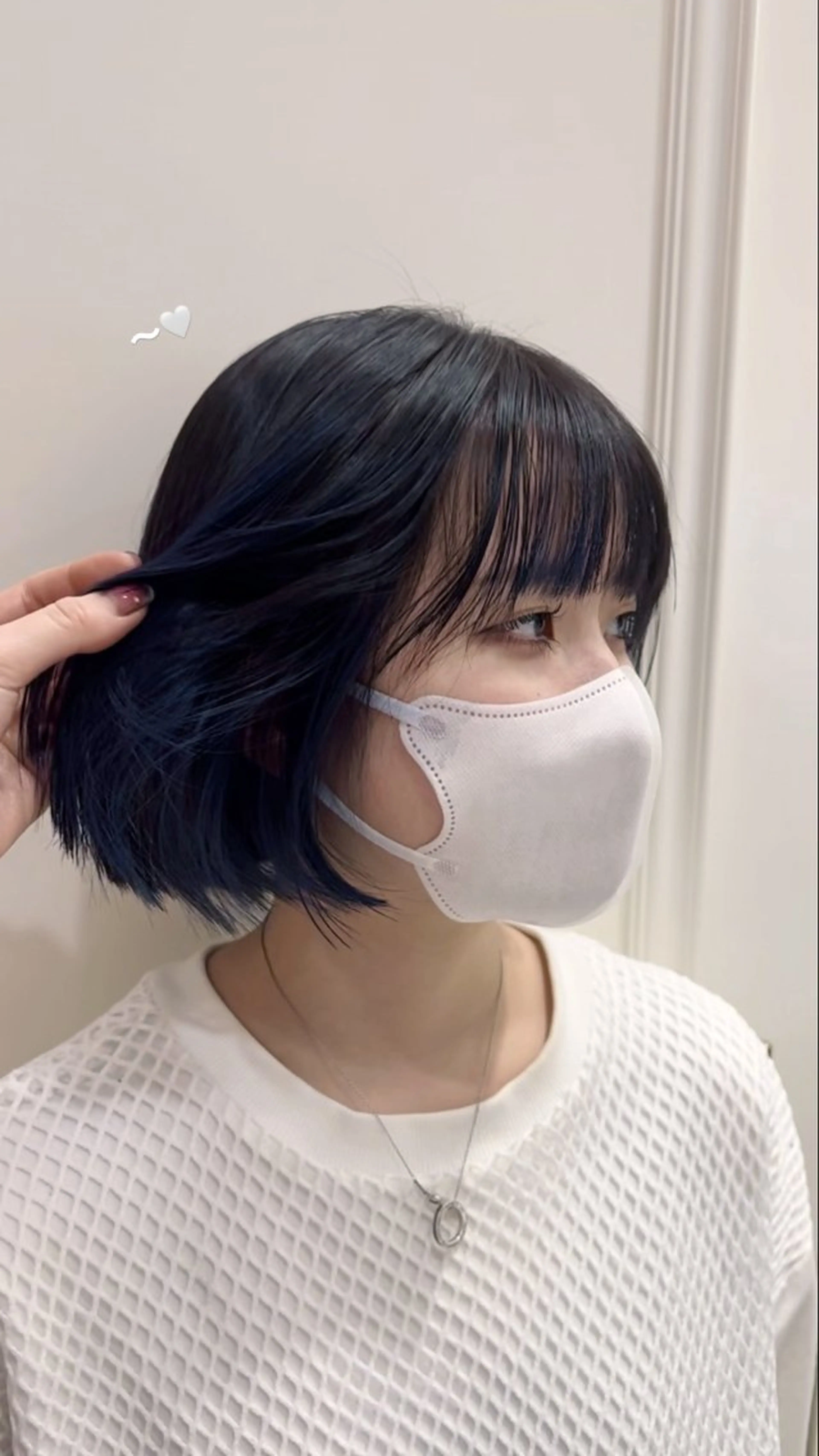 ショート カラー ヘアアレンジ ヘアカラー 顔周り/透明感 🤍銀座RINOSEのヘアスタイル