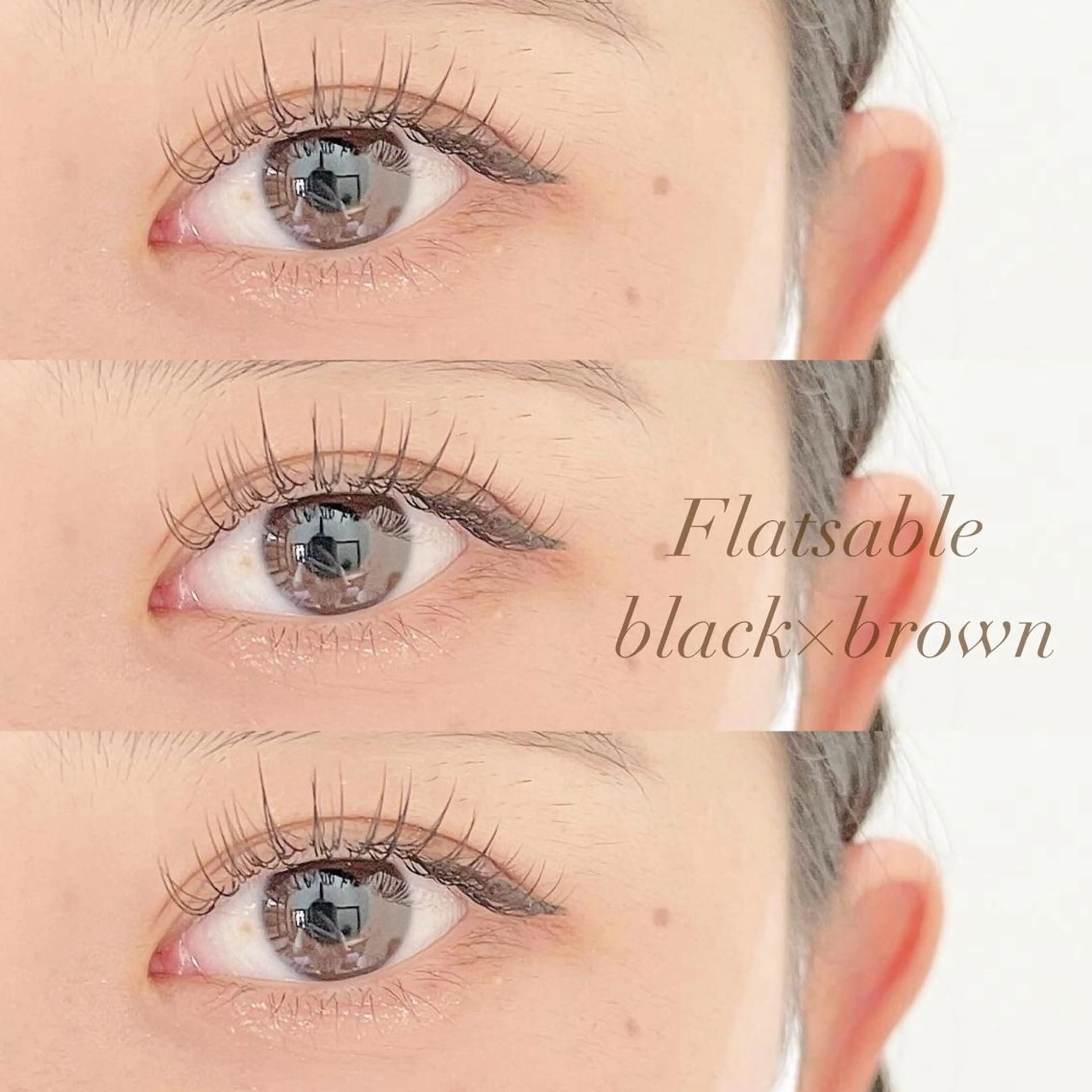 マツエク・マツパ カラーマツエク ナチュラル セーブル マツエク トップアイリスト やつだ🐩のマツエク・マツパデザイン