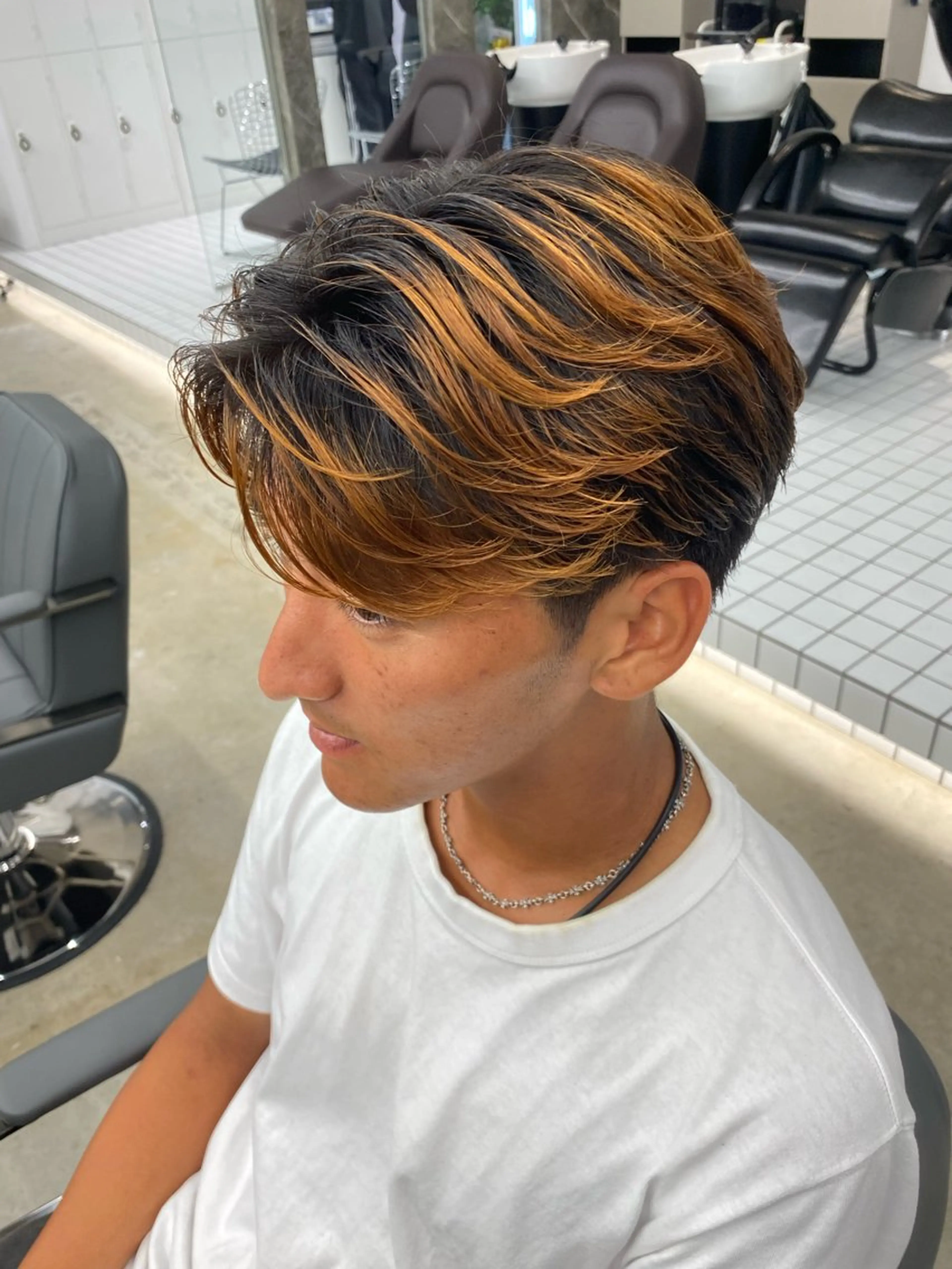 パーマ メンズ カット パーマ パーマ特化/フェザー パーマシャドウ/真生のヘアスタイル