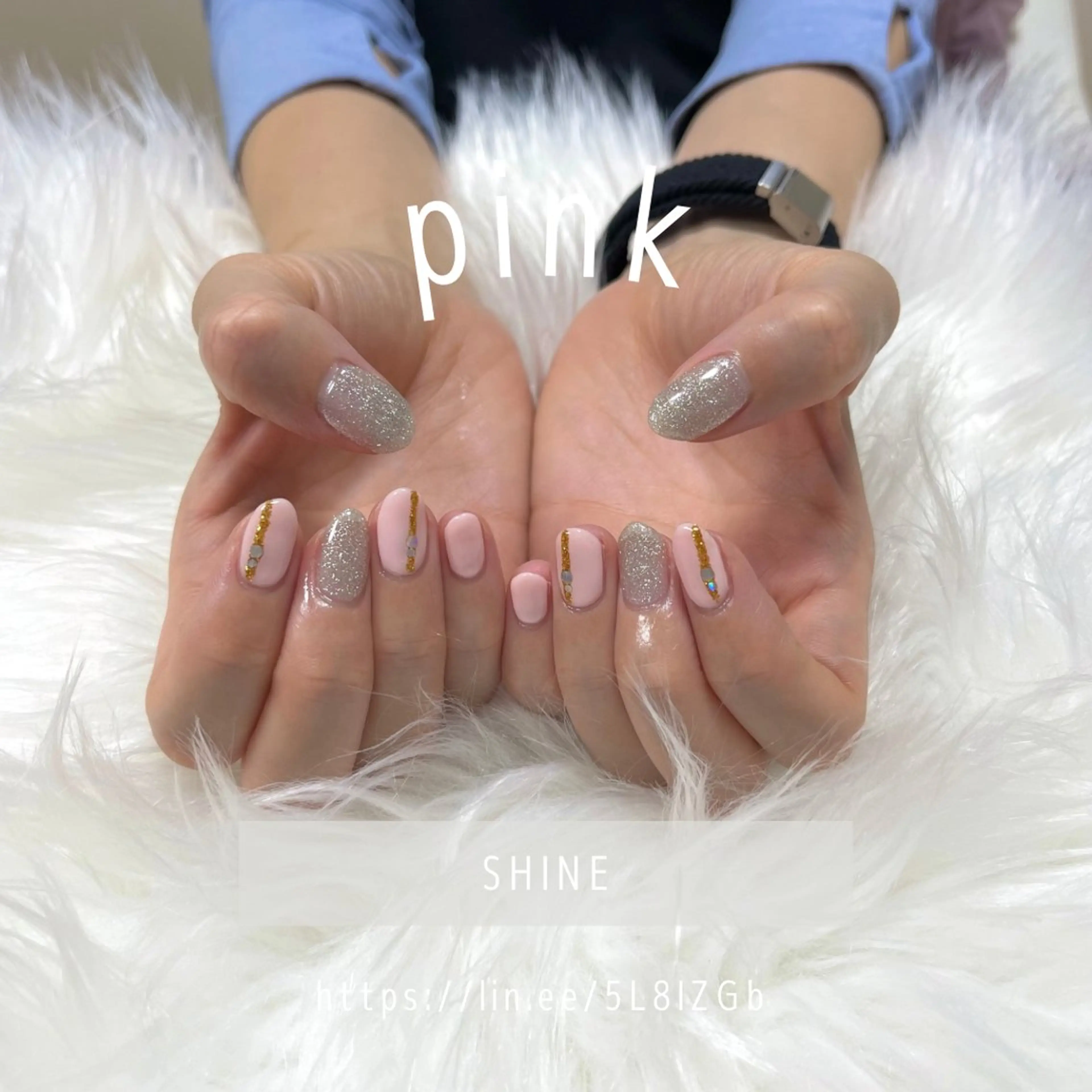 ネイル ピンク SHINE nail salonのネイルデザイン